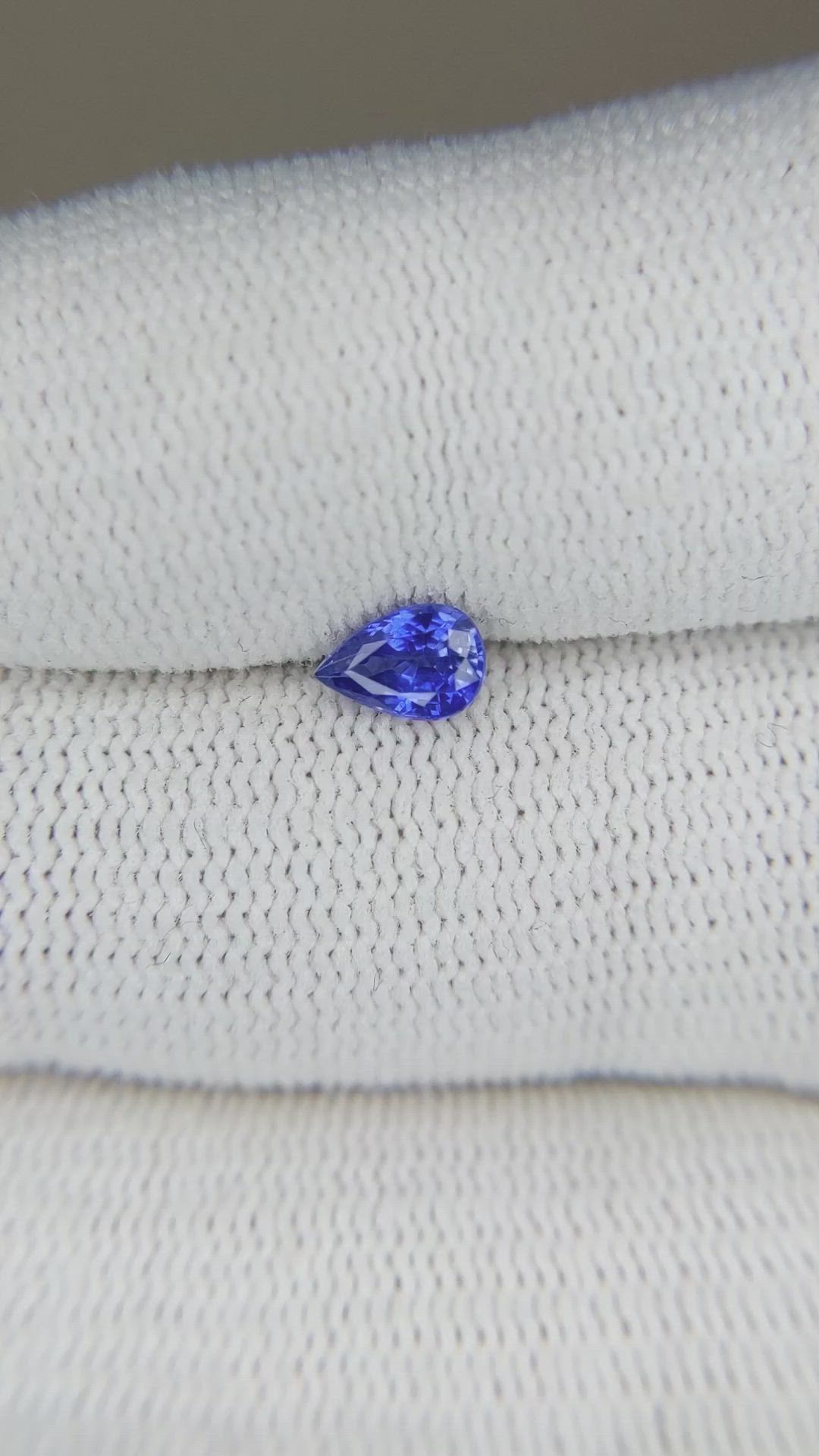 0.61 Ct. Blue Sapphire from Ceylon (Sri Lanka) Size Video
