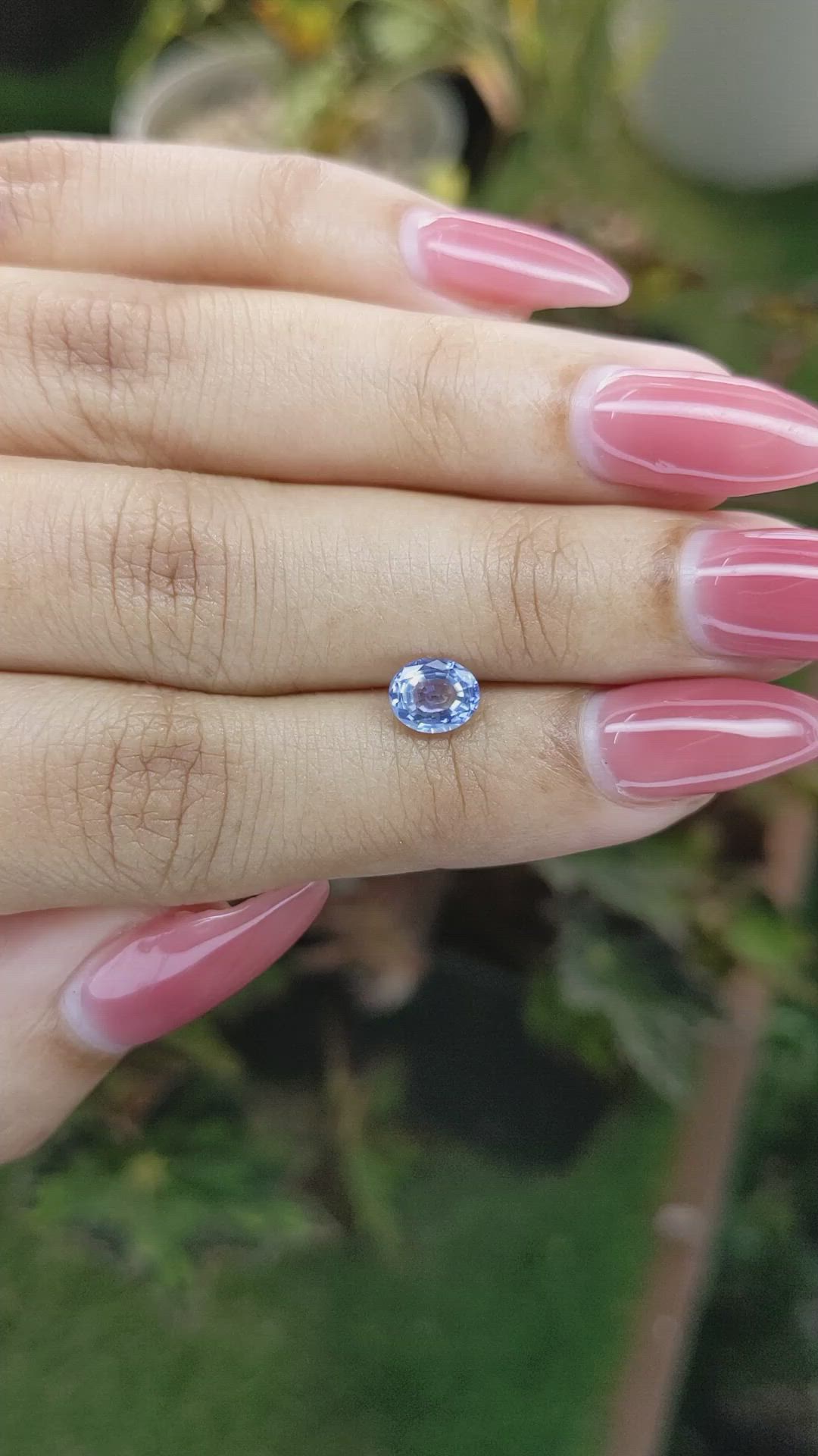 1.00 Ct. Blue Sapphire from Ceylon (Sri Lanka) Size Video