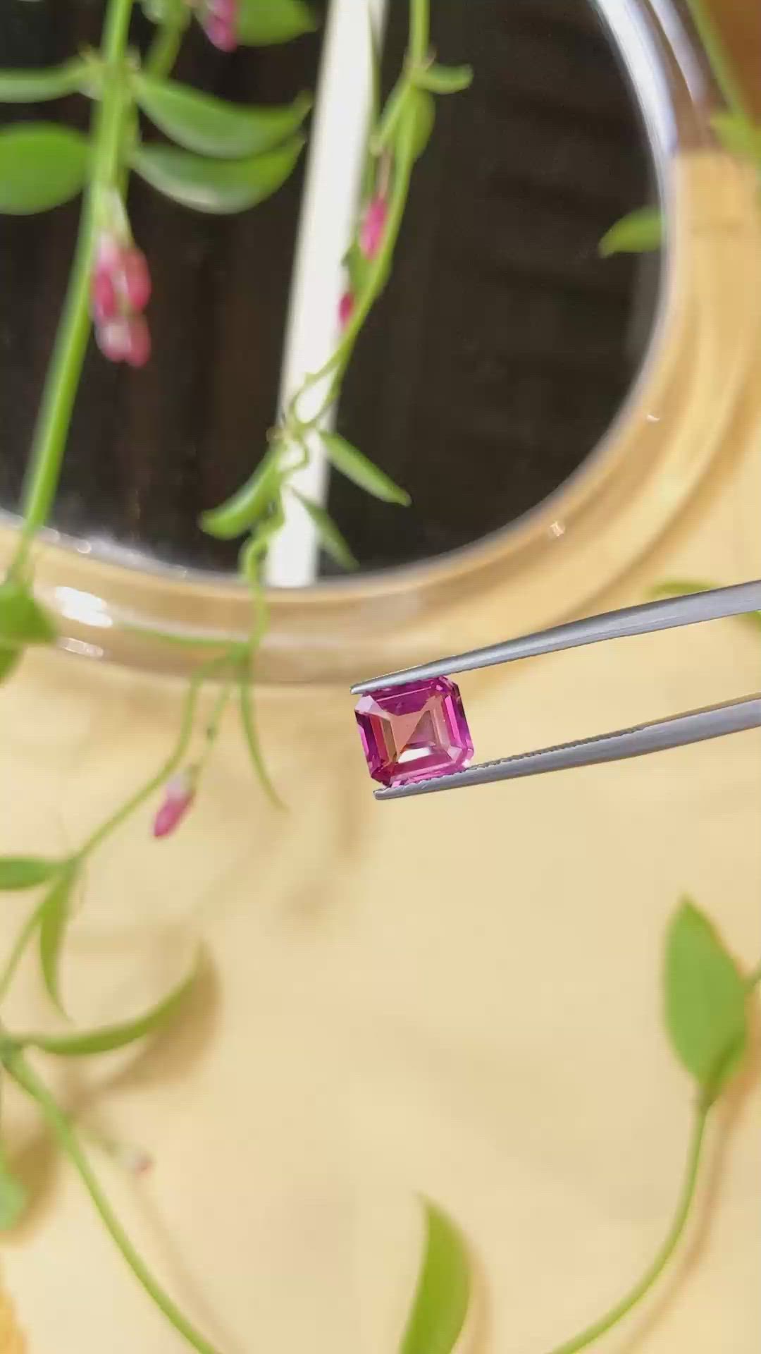 2.16 Ct. Pink Sapphire from Ceylon (Sri Lanka) Size Video