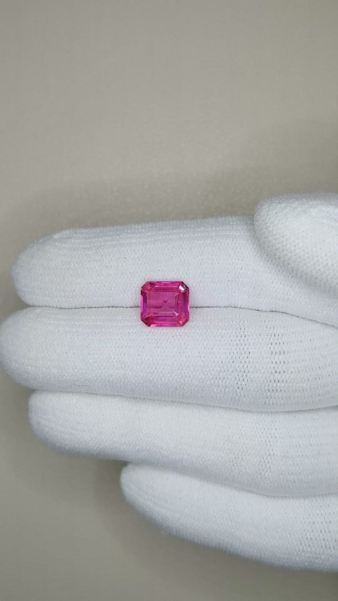 2.16 Ct. Pink Sapphire from Ceylon (Sri Lanka) Size Video