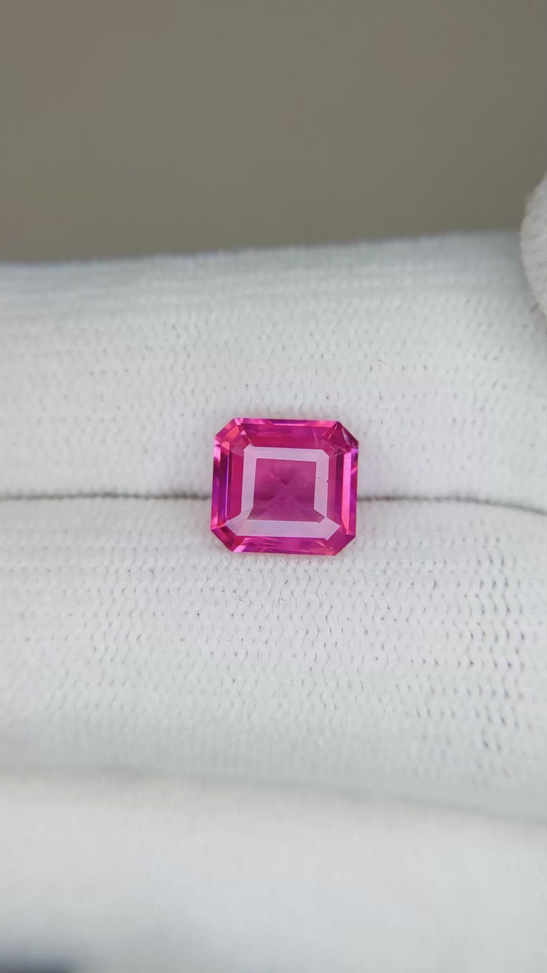 2.16 Ct. Pink Sapphire from Ceylon (Sri Lanka) Size Video