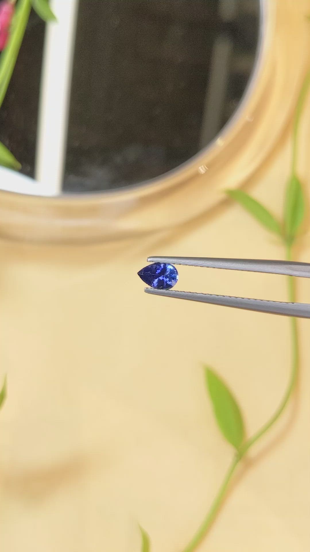 0.36 Ct. Blue Sapphire from Ceylon (Sri Lanka) Size Video