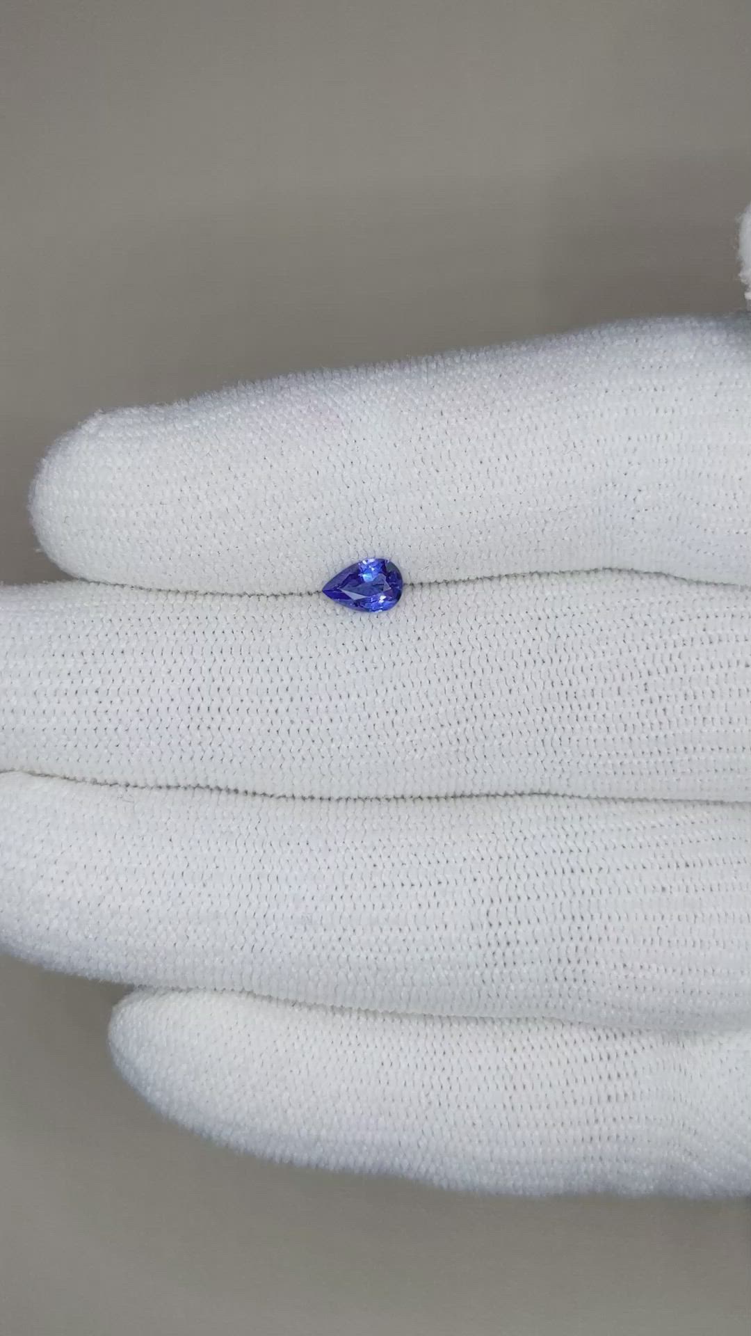 0.48 Ct. Blue Sapphire from Ceylon (Sri Lanka) Size Video