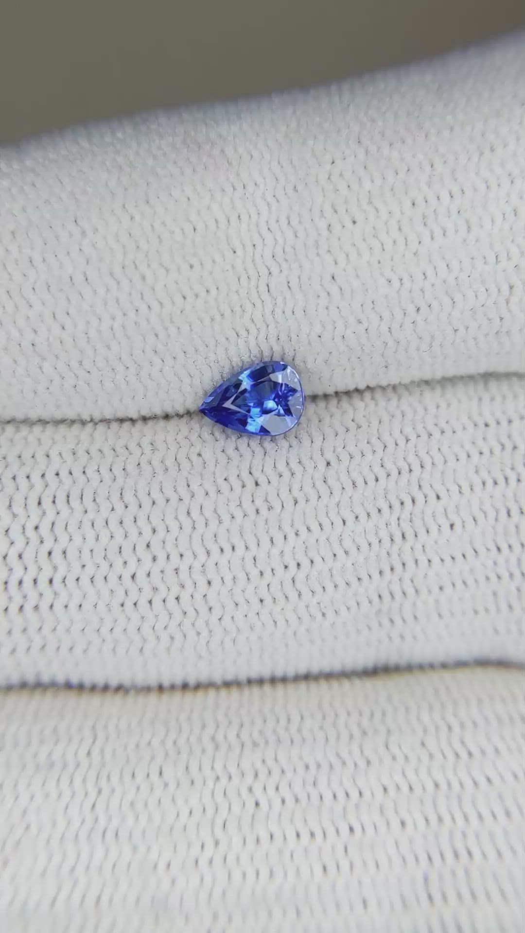 0.60 Ct. Blue Sapphire from Ceylon (Sri Lanka) Size Video