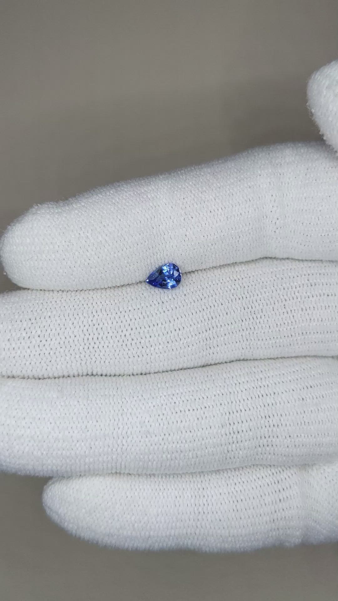 0.60 Ct. Blue Sapphire from Ceylon (Sri Lanka) Size Video