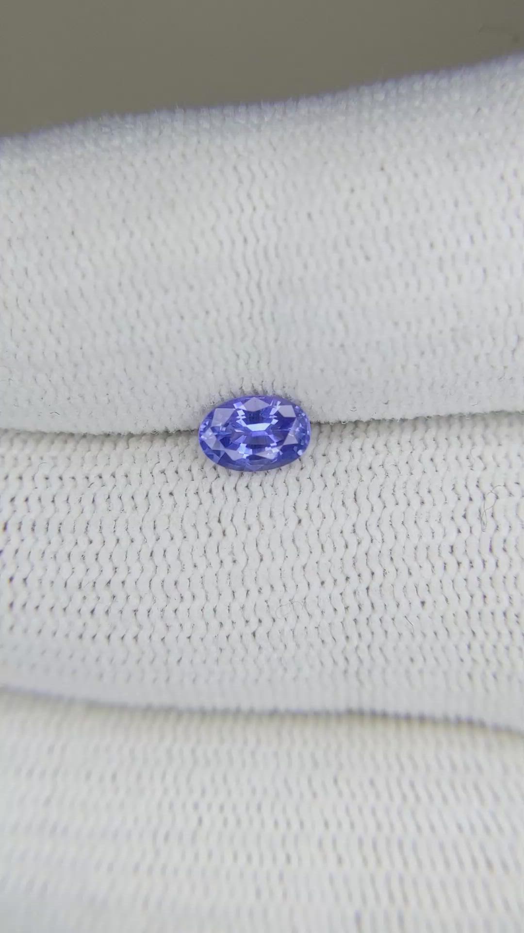 0.64 Ct. Blue Sapphire from Ceylon (Sri Lanka) Size Video