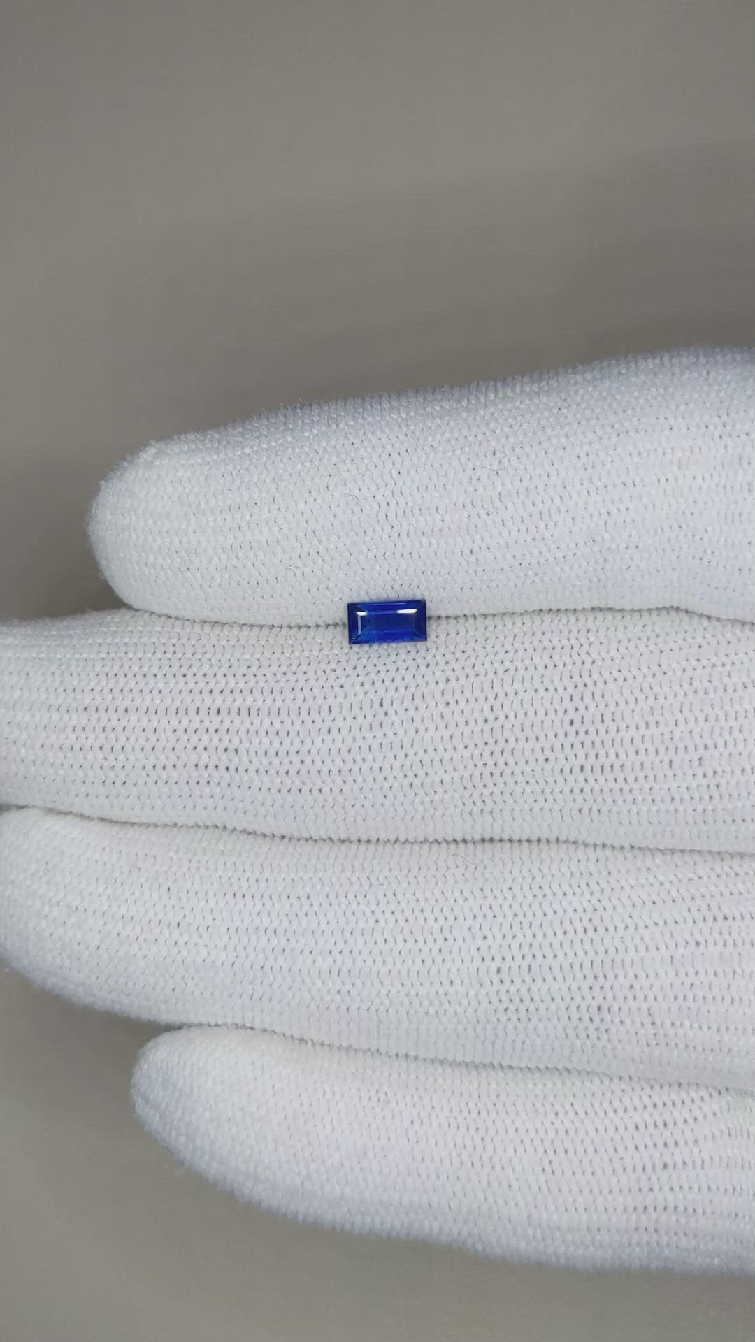 0.39 Ct. Blue Sapphire from Madagascar Size Video