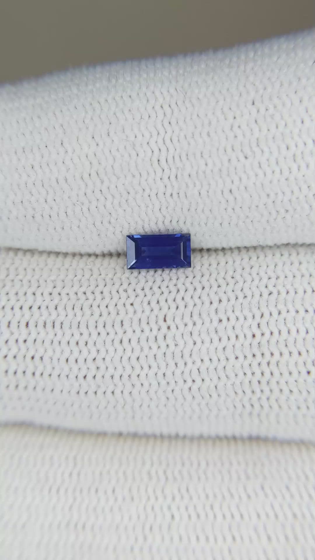 0.39 Ct. Blue Sapphire from Madagascar Size Video