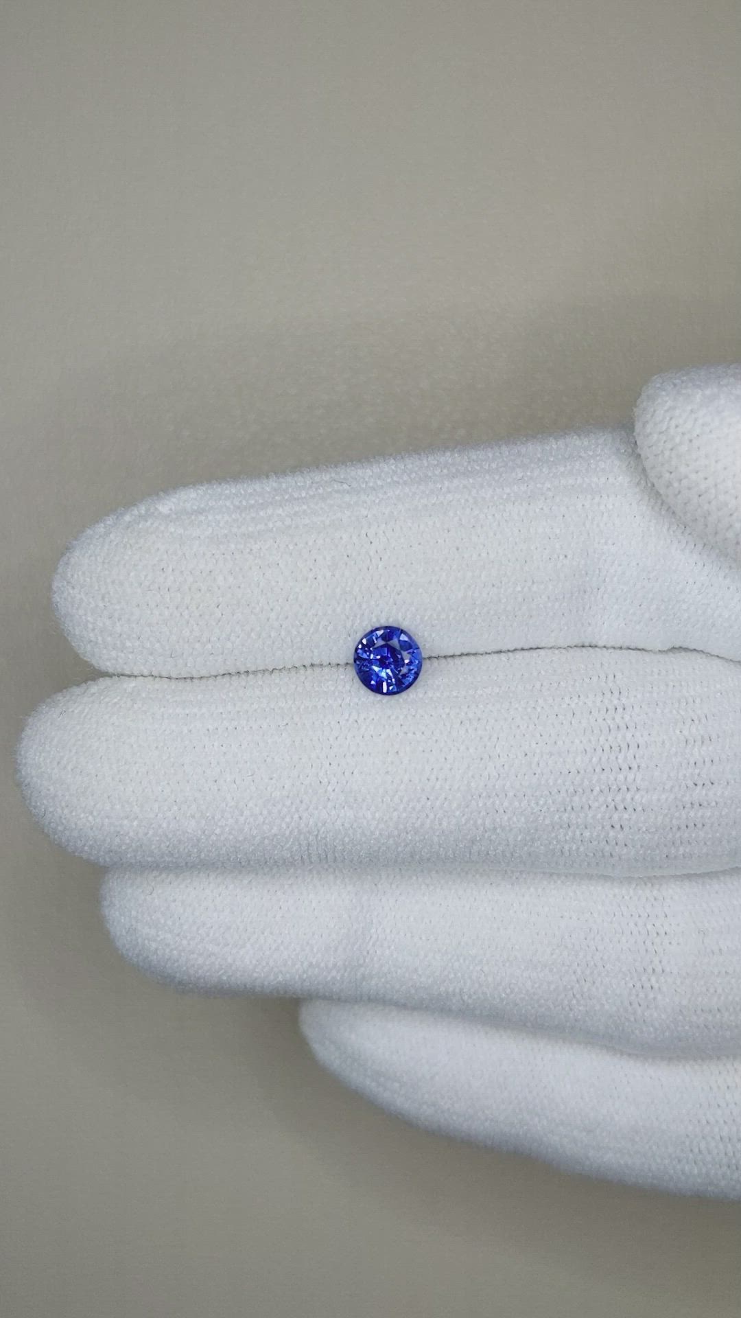 0.52 Ct. Blue Sapphire from Ceylon (Sri Lanka) Size Video