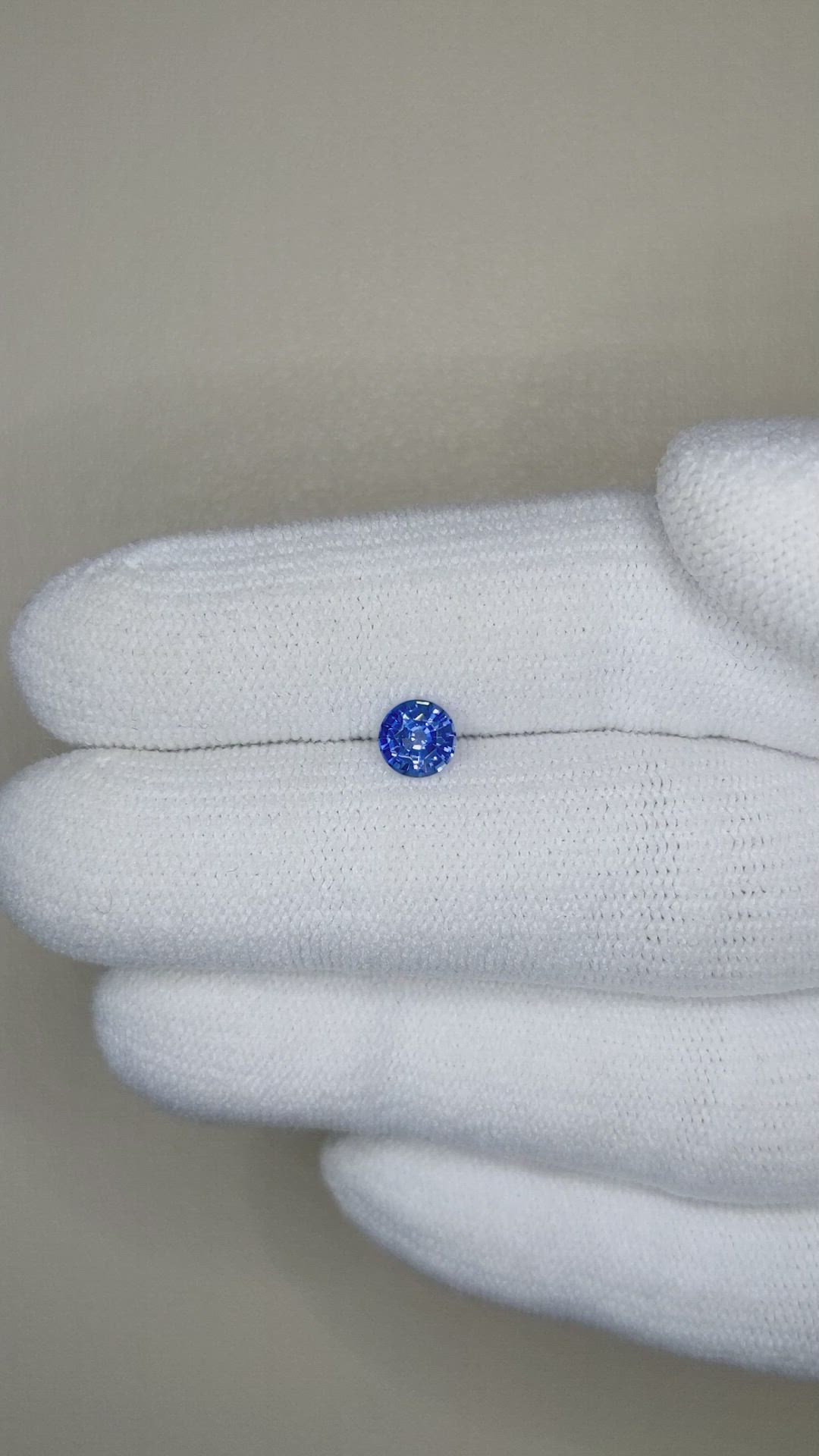 0.51 Ct. Blue Sapphire from Ceylon (Sri Lanka) Size Video
