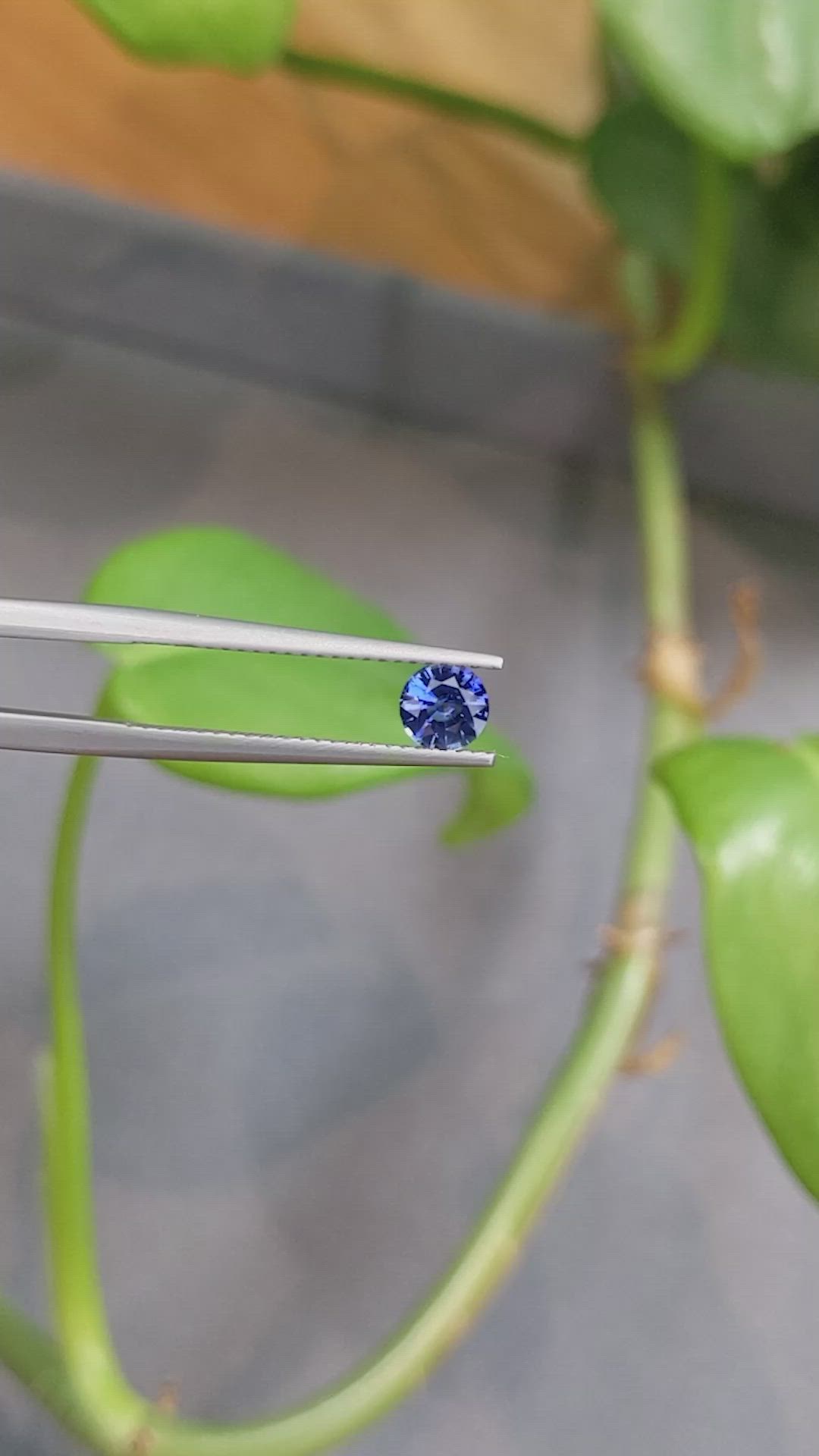 0.52 Ct. Blue Sapphire from Ceylon (Sri Lanka) Size Video