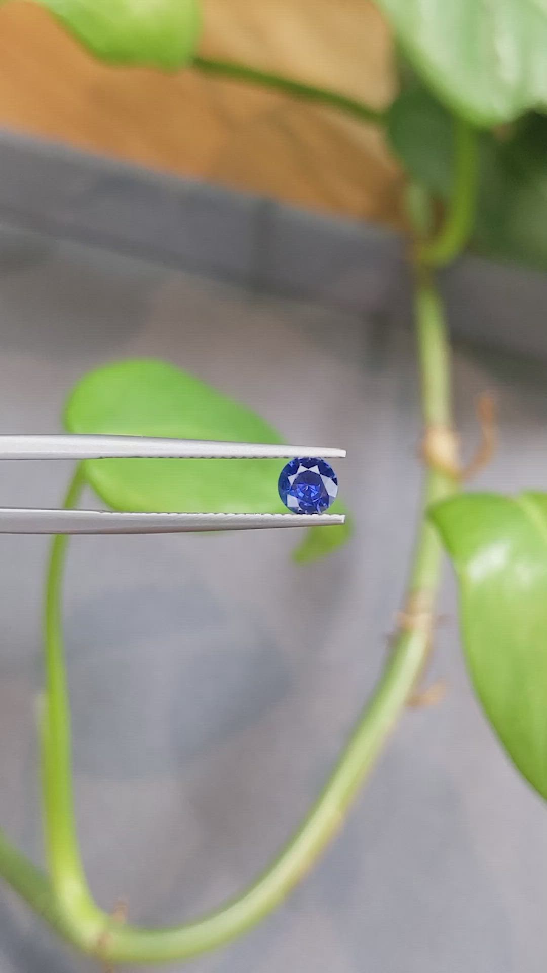 0.46 Ct. Blue Sapphire from Ceylon (Sri Lanka) Size Video