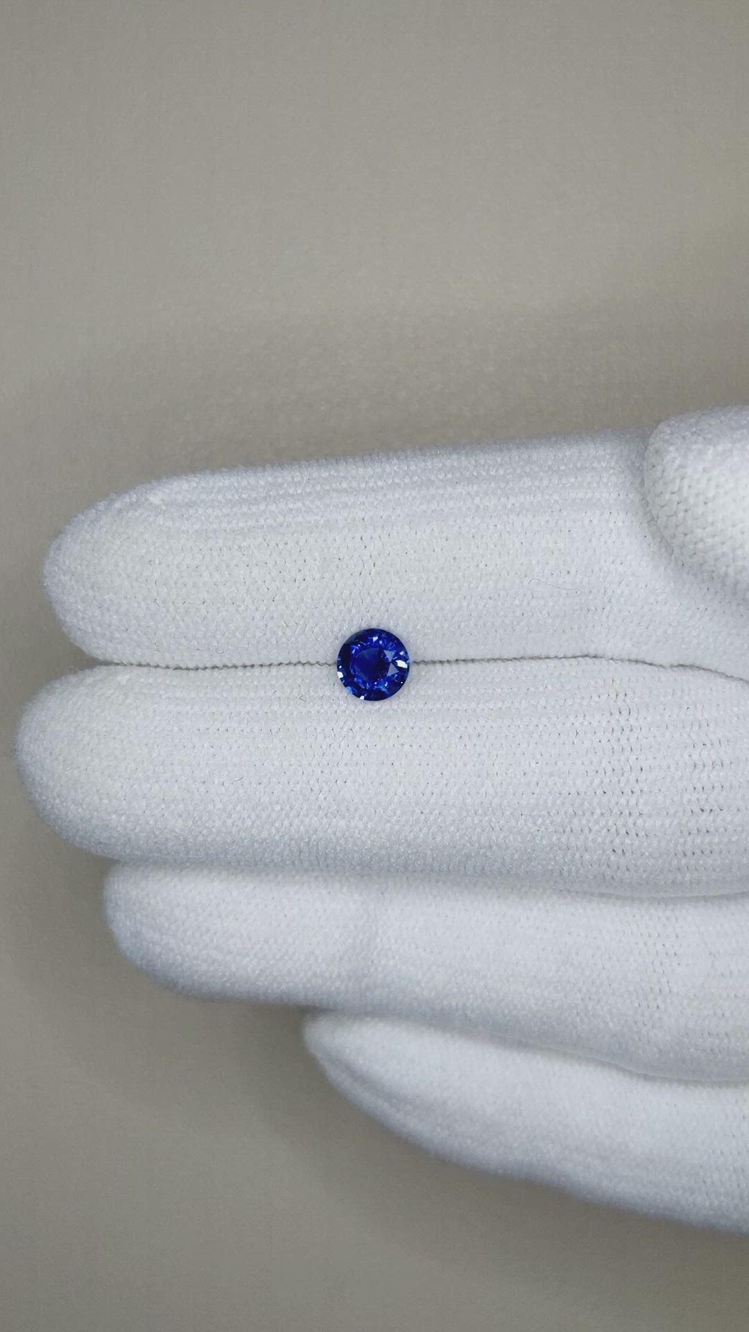 0.52 Ct. Blue Sapphire from Ceylon (Sri Lanka) Size Video