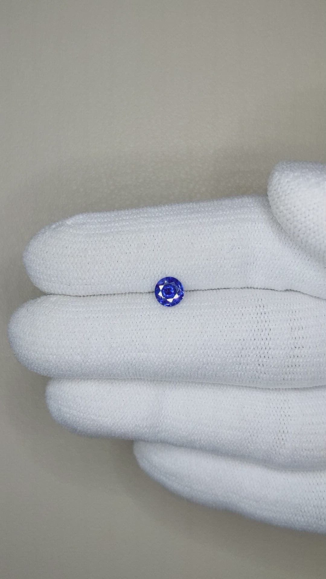 0.46 Ct. Blue Sapphire from Ceylon (Sri Lanka) Size Video