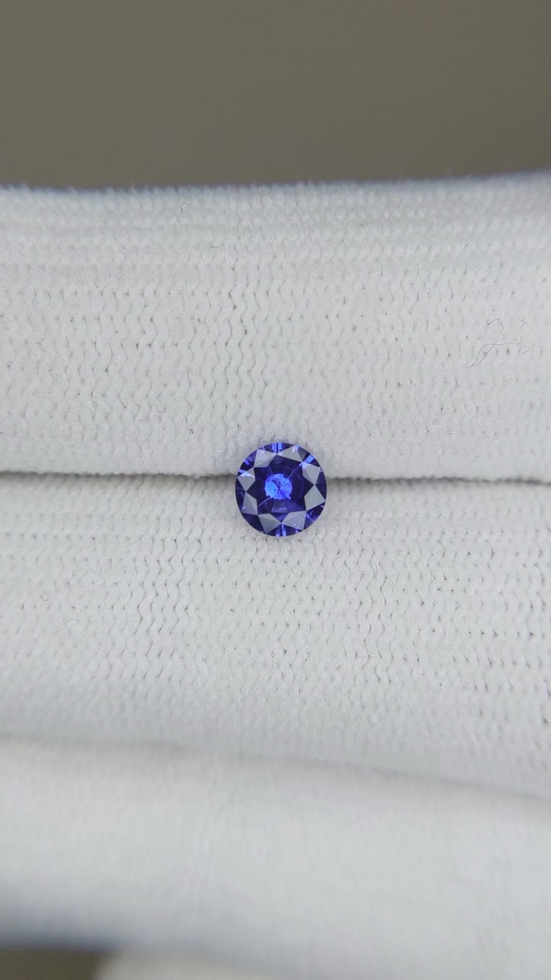 0.46 Ct. Blue Sapphire from Ceylon (Sri Lanka) Size Video