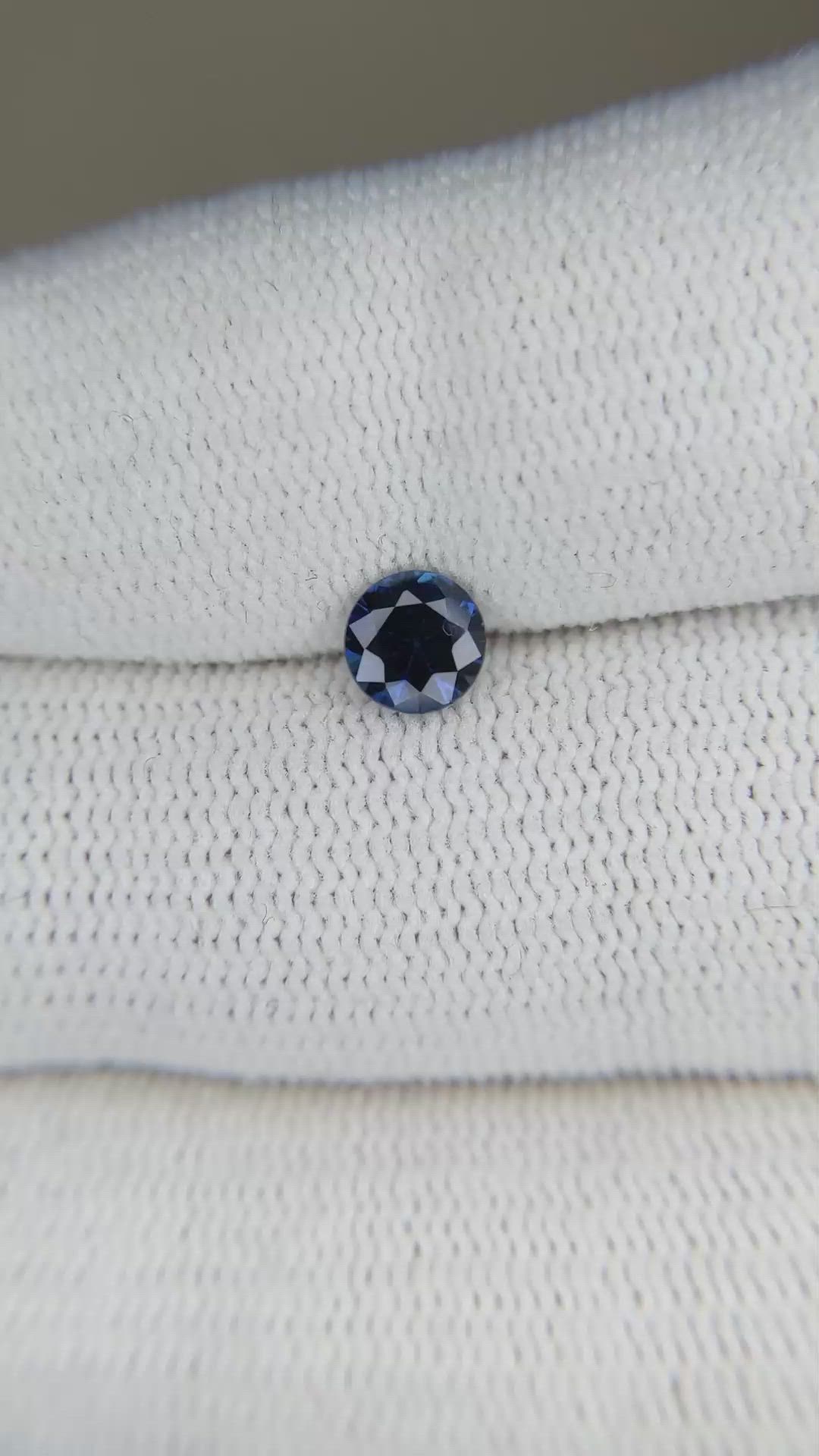 0.59 Ct. Blue Sapphire from Madagascar Size Video