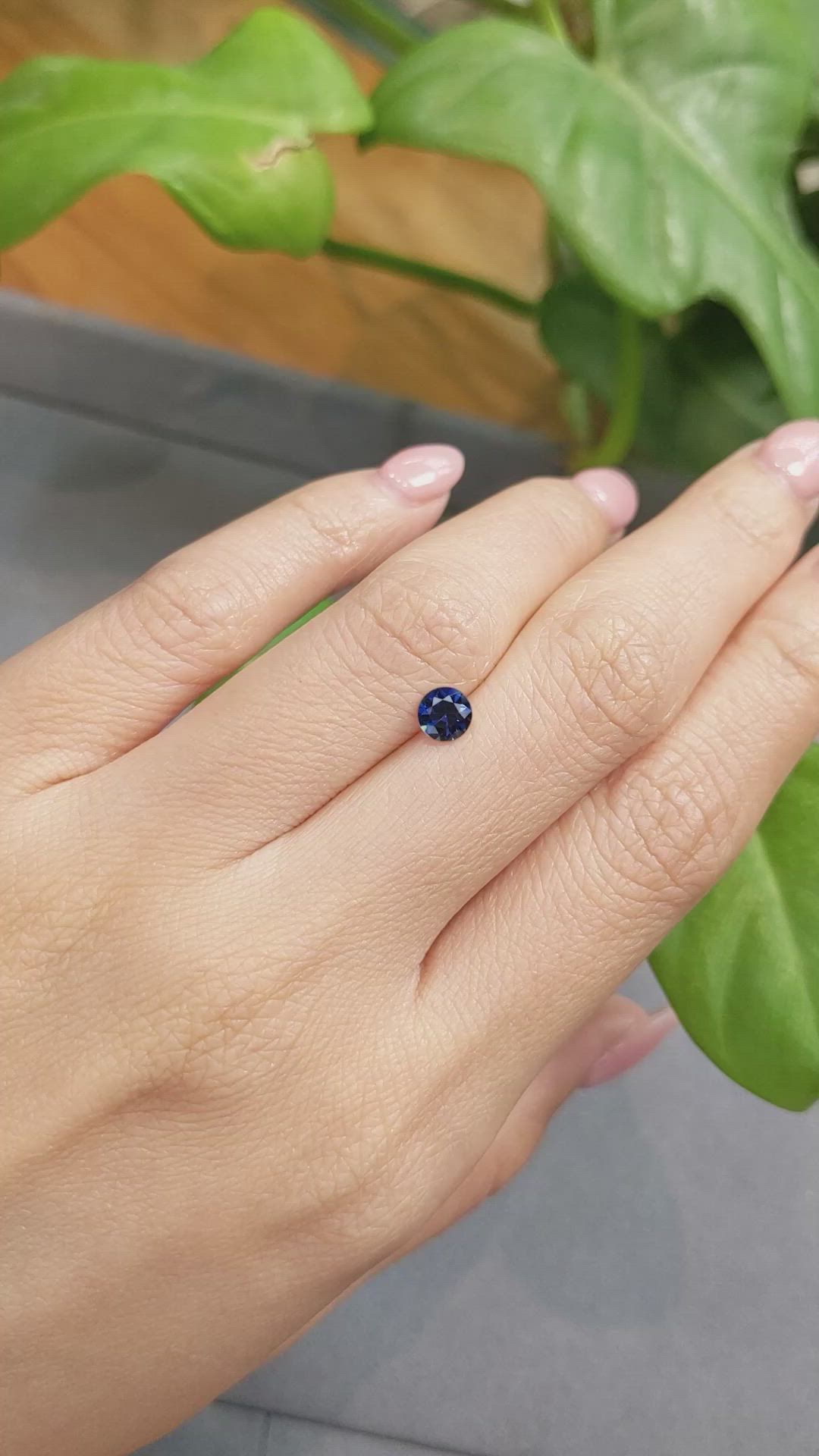 0.59 Ct. Blue Sapphire from Madagascar Size Video