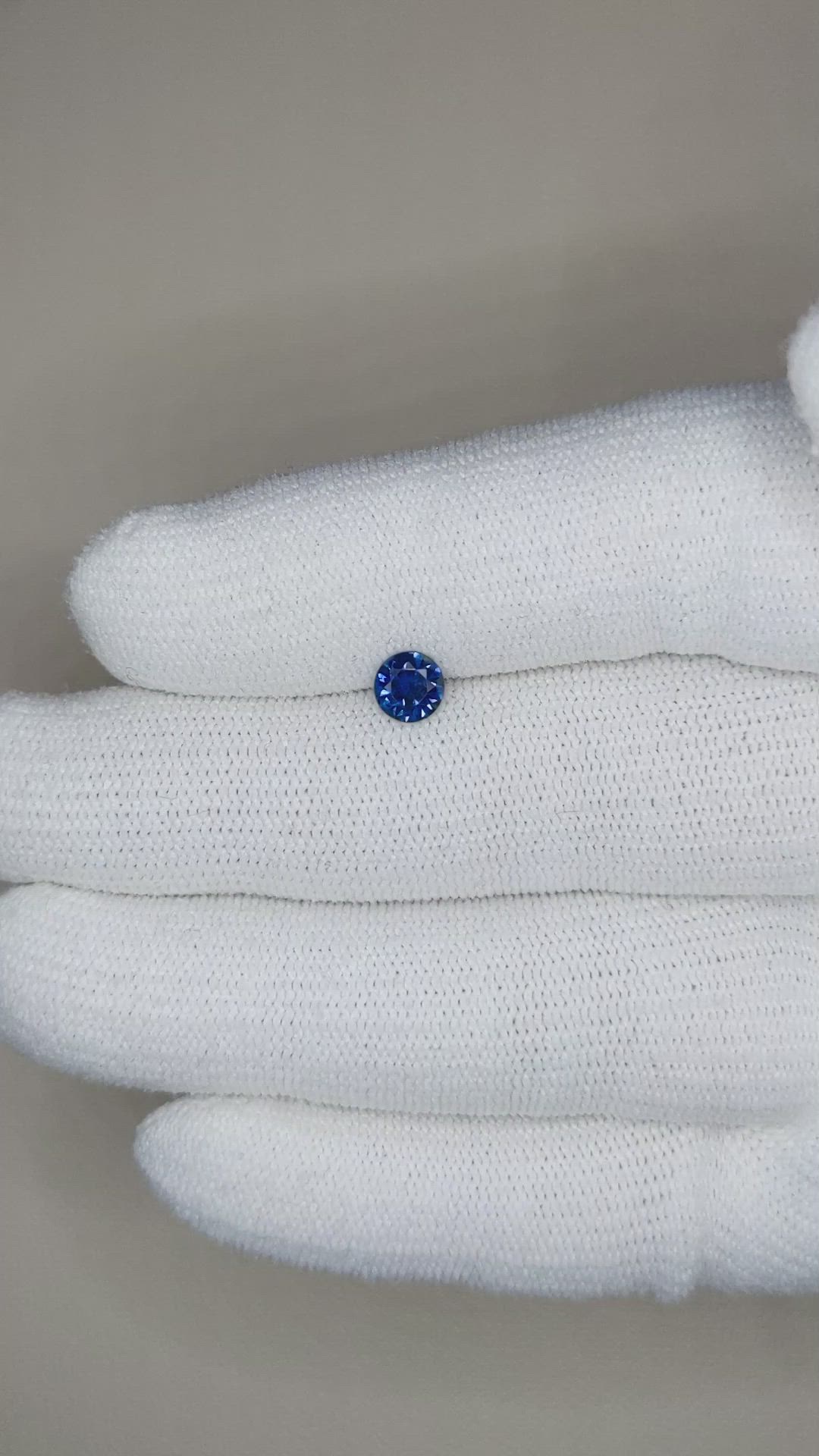 0.59 Ct. Blue Sapphire from Madagascar Size Video
