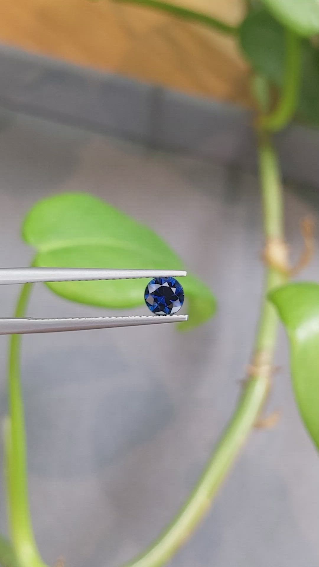 0.59 Ct. Blue Sapphire from Madagascar Size Video
