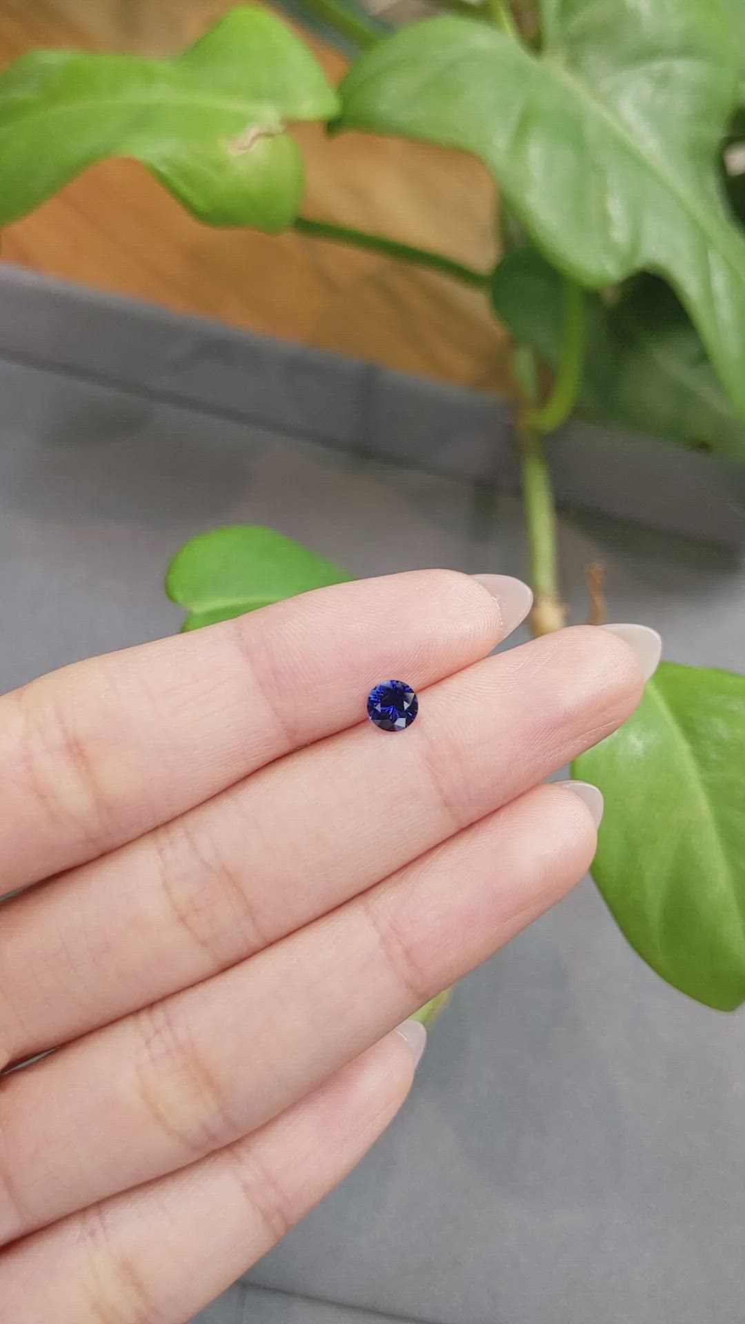 0.60 Ct. Blue Sapphire from Madagascar Size Video