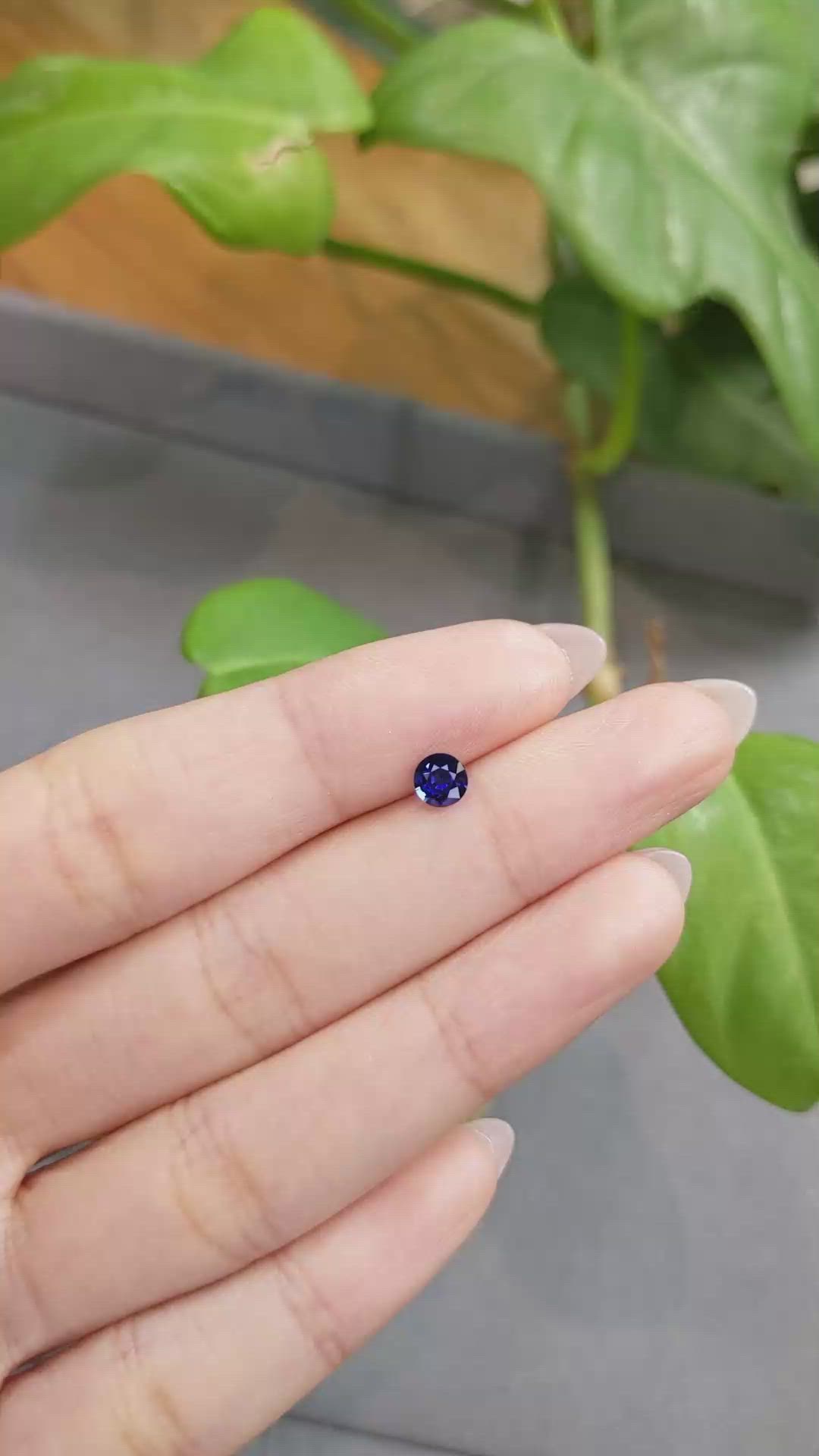 0.53 Ct. Blue Sapphire from Madagascar Size Video