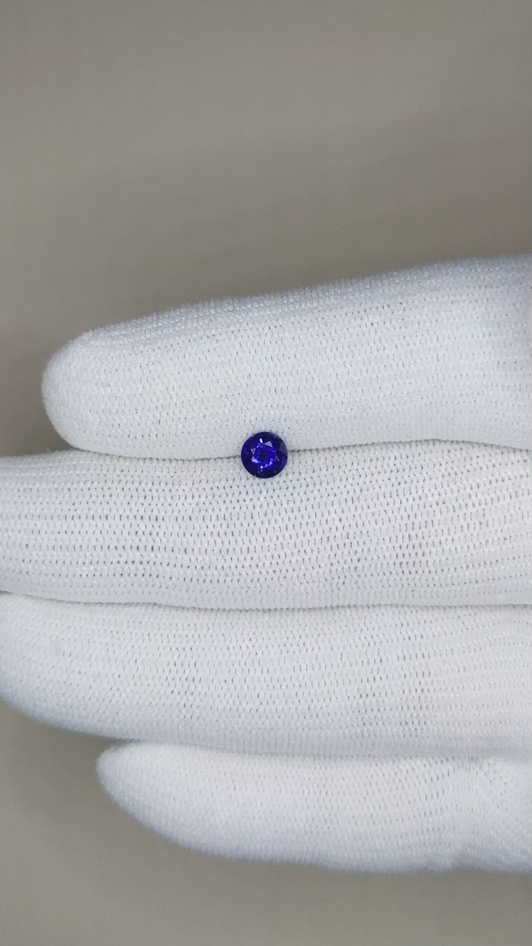 0.53 Ct. Blue Sapphire from Madagascar Size Video