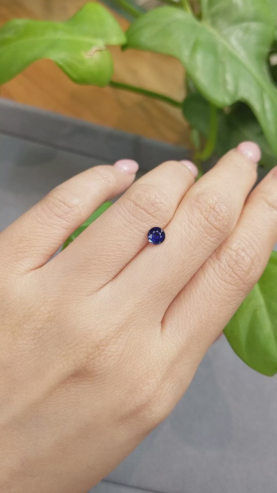 0.53 Ct. Blue Sapphire from Madagascar Size Video