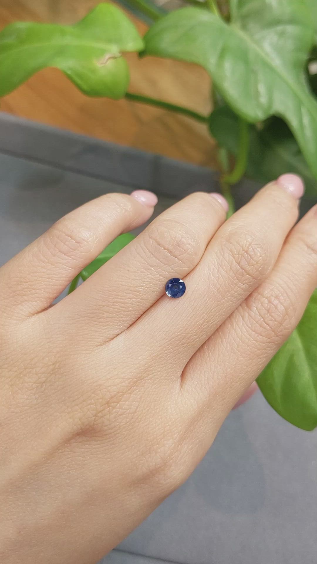 0.53 Ct. Blue Sapphire from Madagascar Size Video