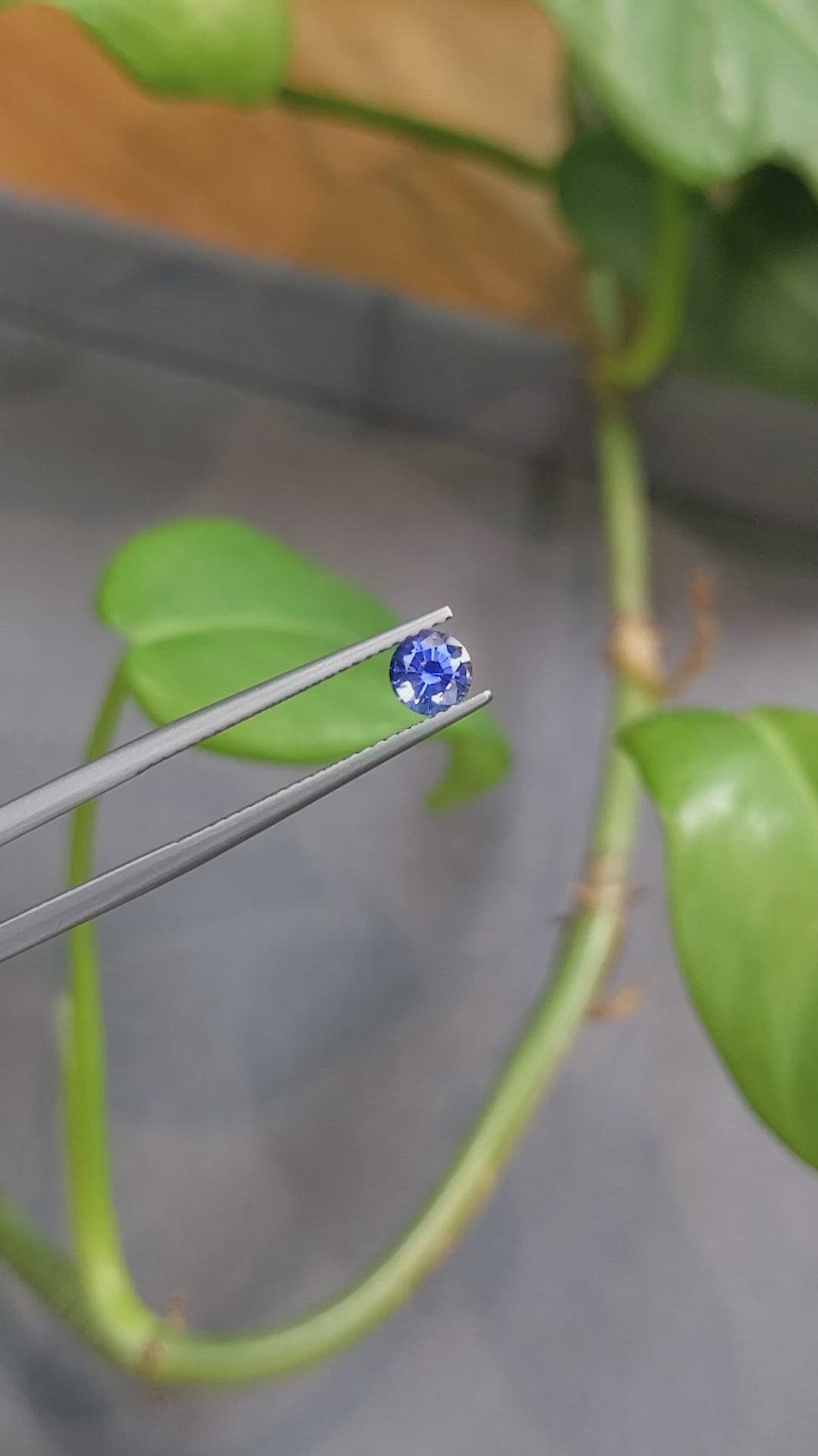 0.60 Ct. Blue Sapphire from Ceylon (Sri Lanka) Size Video