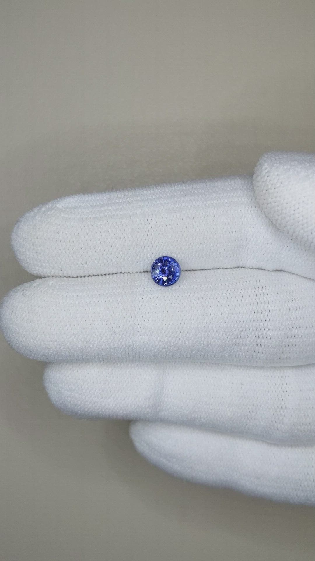 0.58 Ct. Blue Sapphire from Ceylon (Sri Lanka) Size Video