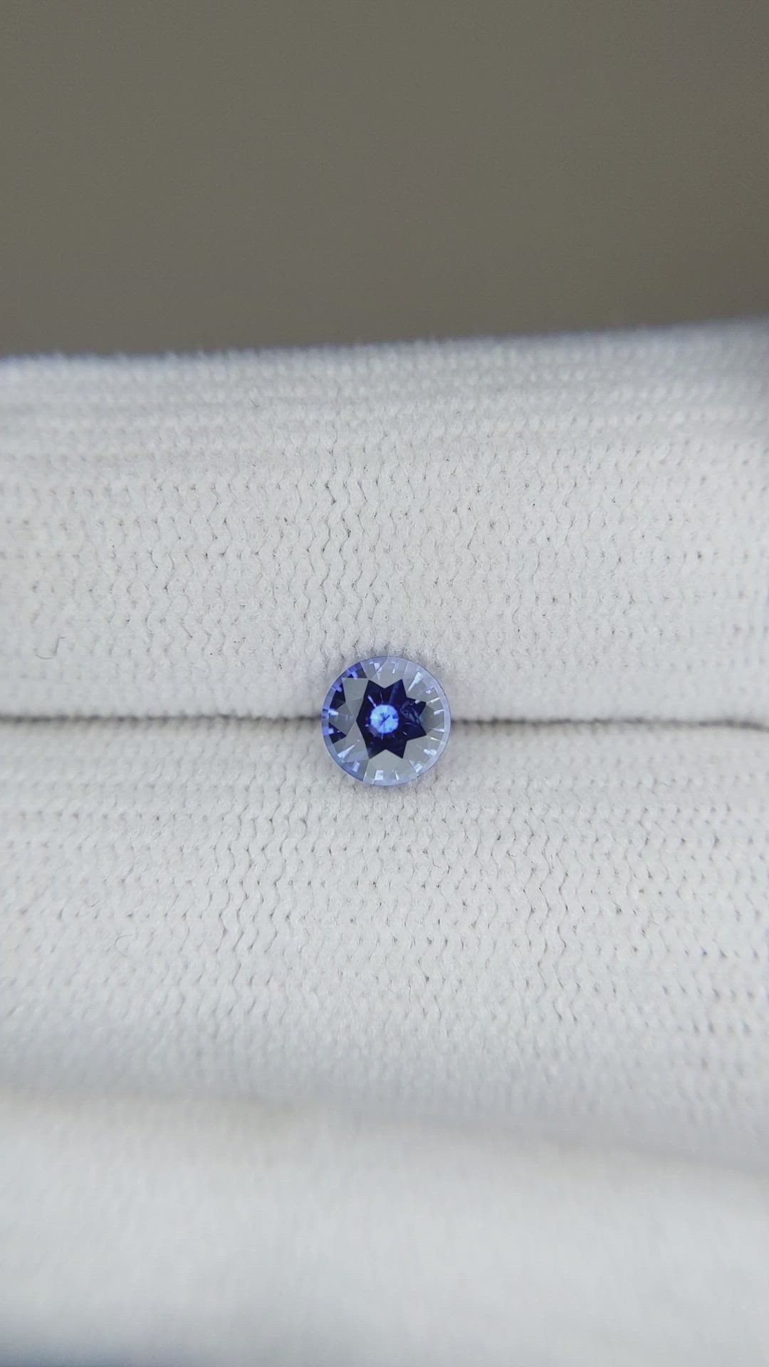 0.58 Ct. Blue Sapphire from Ceylon (Sri Lanka) Size Video