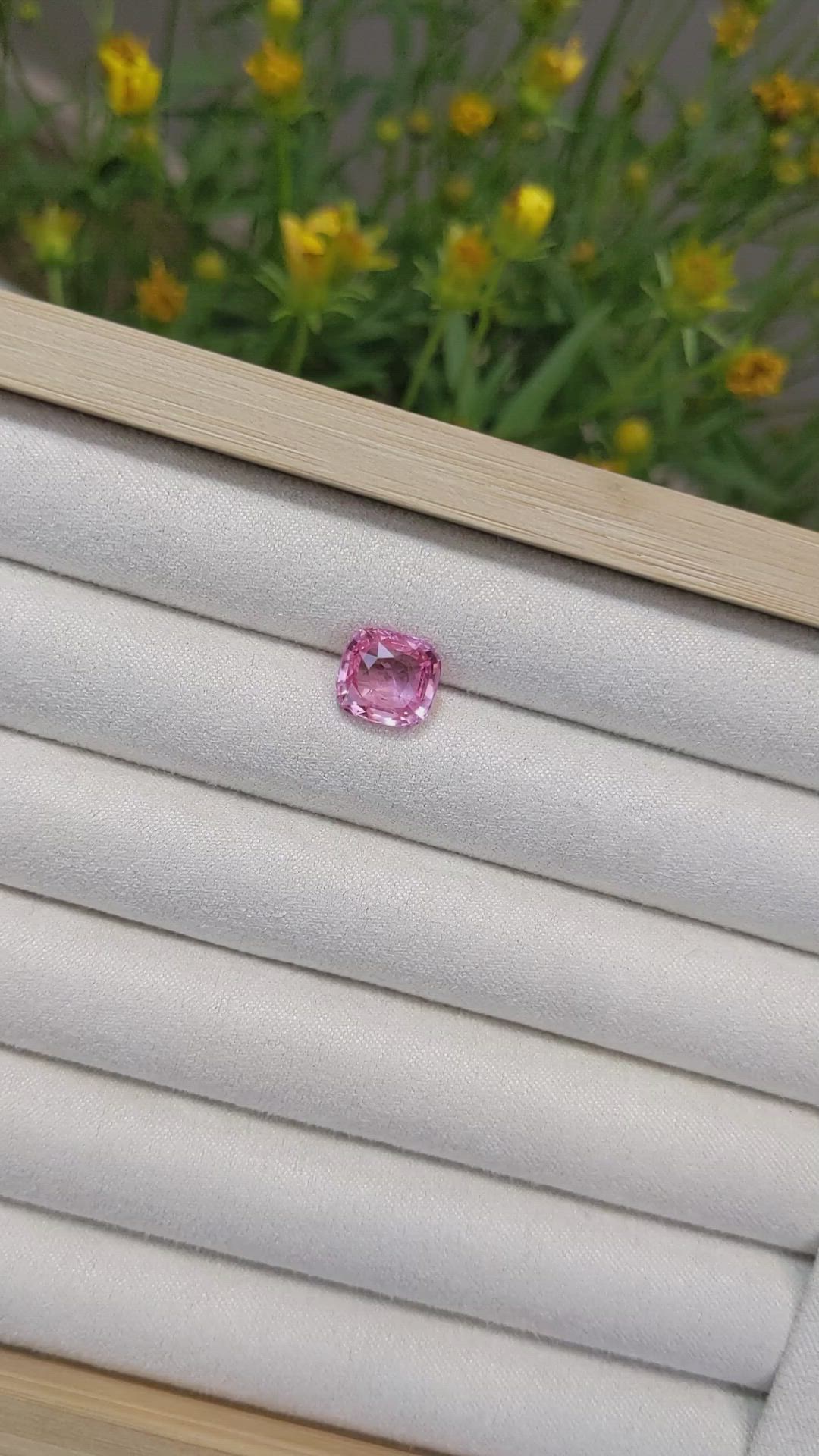 4.12 Ct. Pink Sapphire from Ceylon (Sri Lanka) Size Video