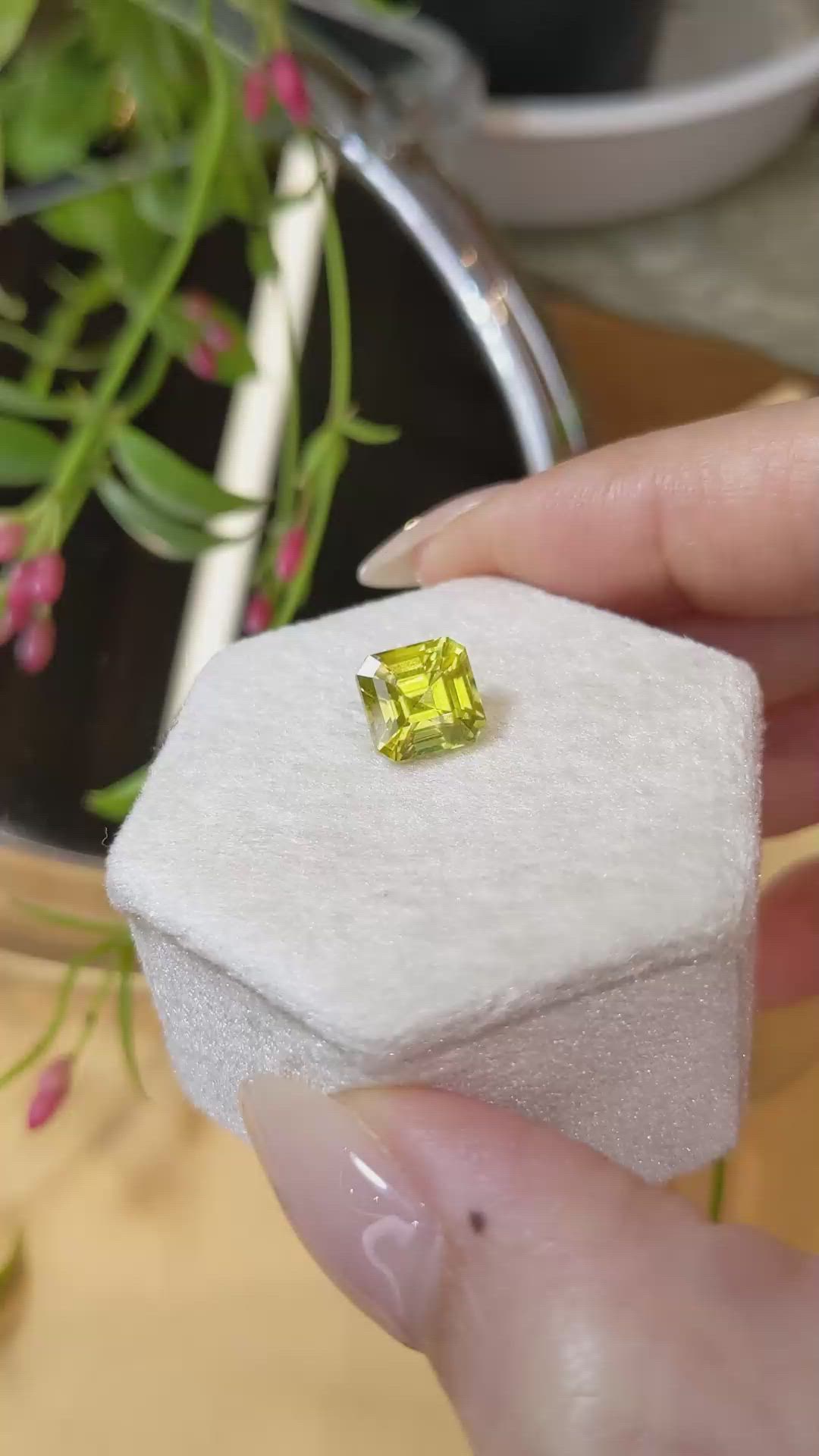 4.02 Ct. Yellow Sapphire from Madagascar Size Video
