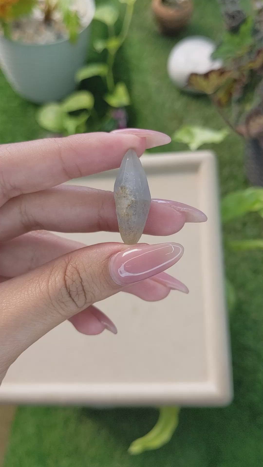 24.42 Ct. Blue Sapphire Crystal from Ceylon (Sri Lanka) Size Video