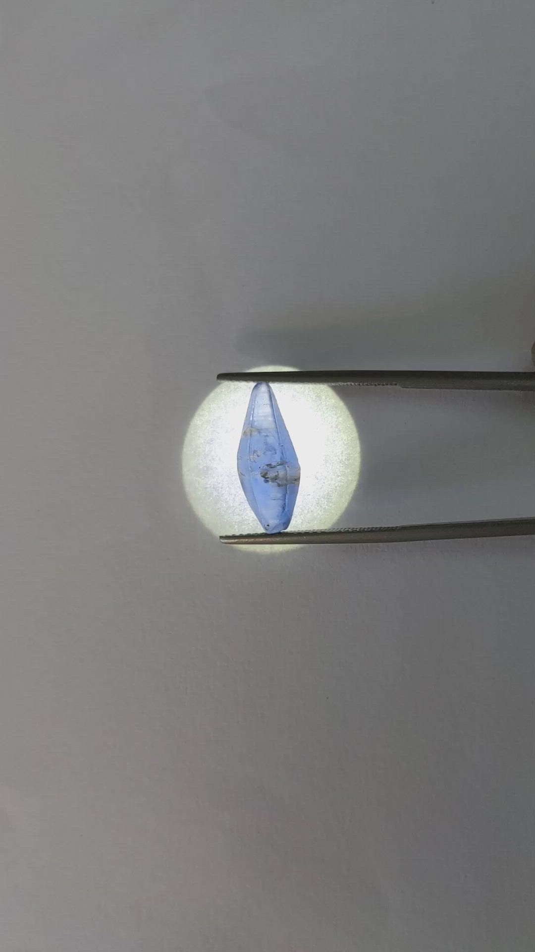 5.53 Ct. Blue Sapphire Crystal from Ceylon (Sri Lanka) Size Video