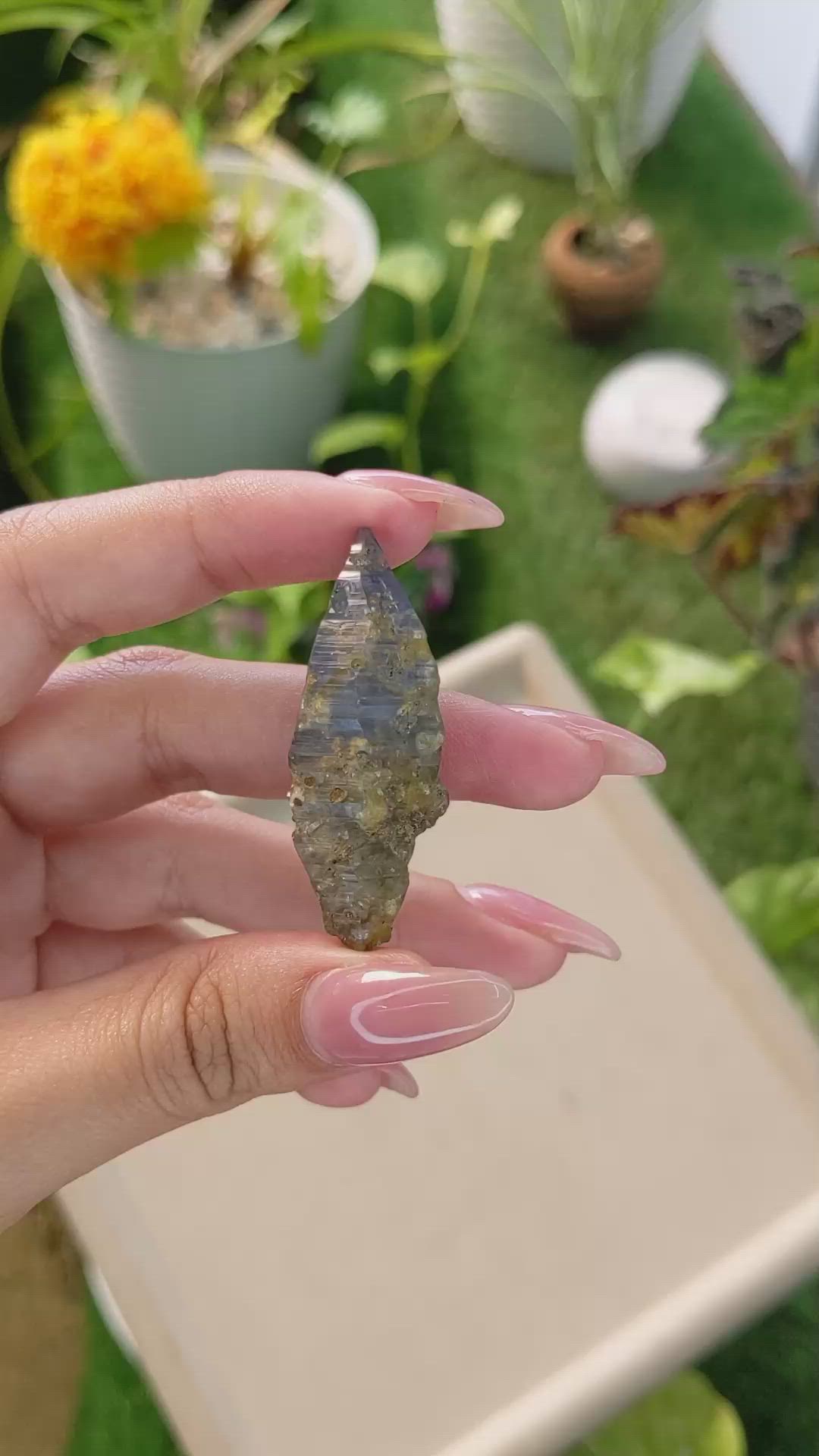 77.93 Ct. Blue Sapphire Crystal from Ceylon (Sri Lanka) Size Video