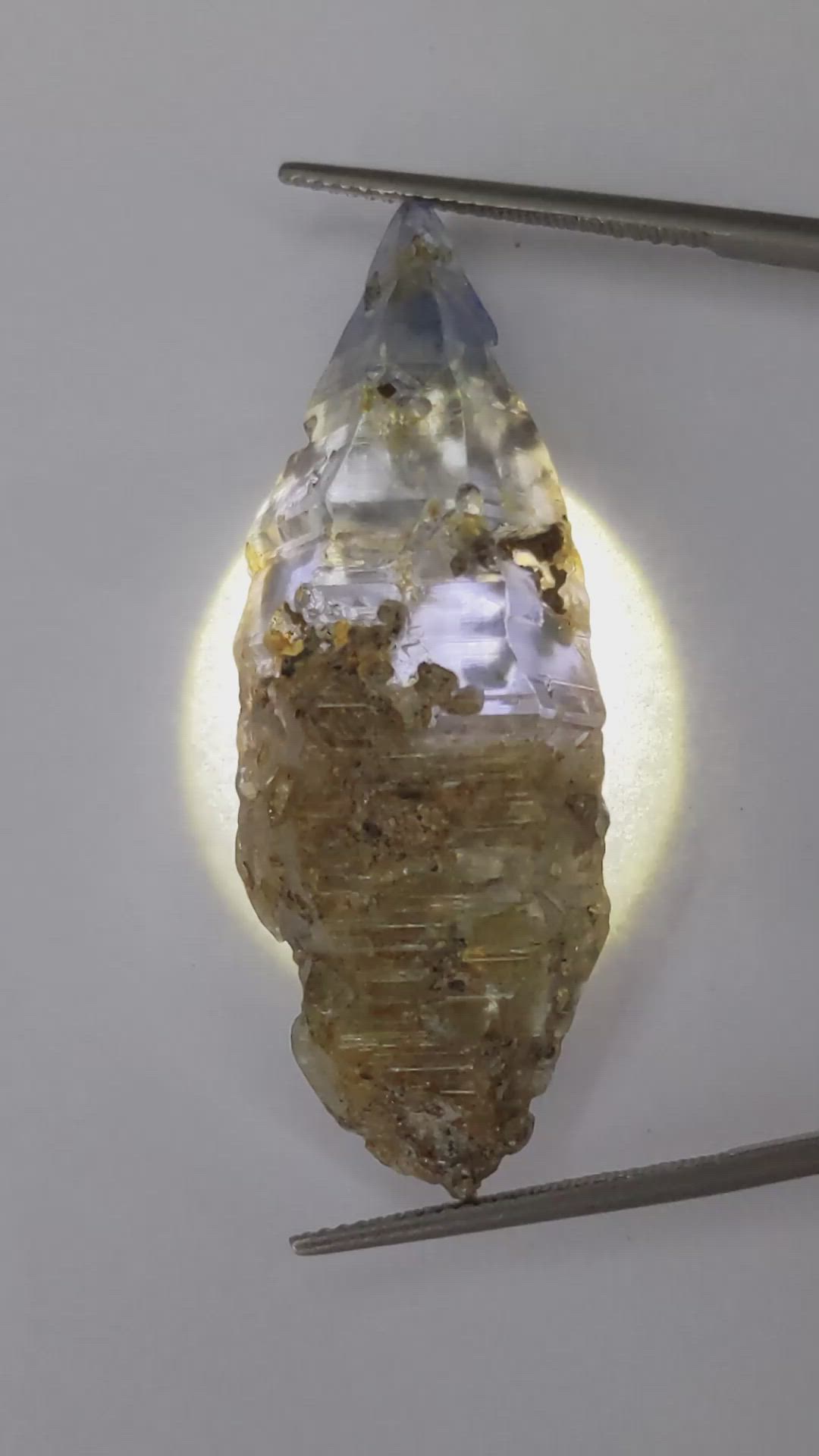 77.93 Ct. Blue Sapphire Crystal from Ceylon (Sri Lanka) Size Video