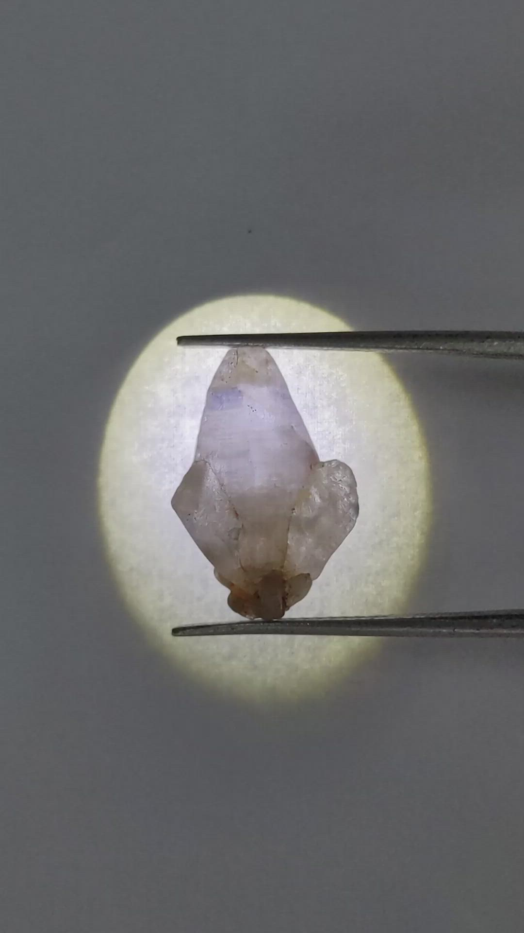 10.96 Ct. Grey Rough Sapphire from Ceylon (Sri Lanka) Size Video