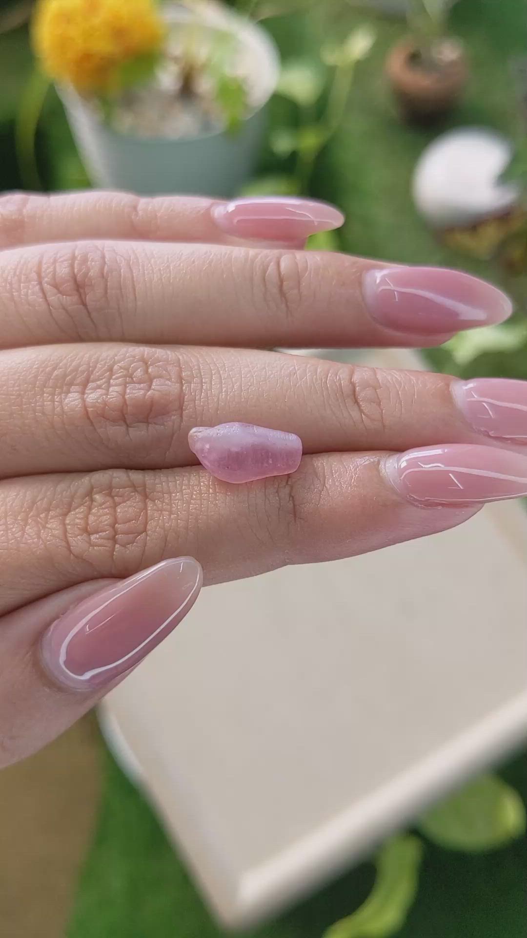 5.55 Ct. Pink Sapphire Crystal from Ceylon (Sri Lanka) Size Video