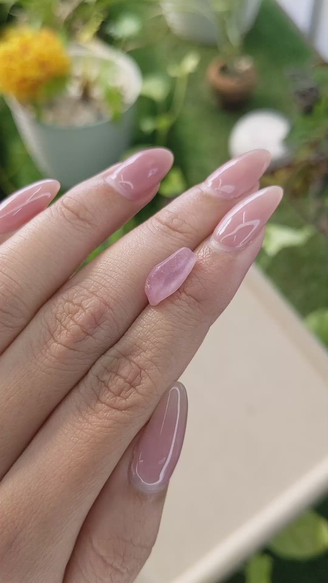 5.55 Ct. Pink Sapphire Crystal from Ceylon (Sri Lanka) Size Video