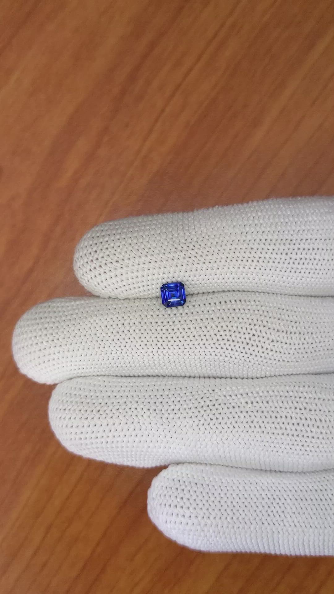 0.53 Ct. Blue Sapphire from Ceylon (Sri Lanka) Size Video