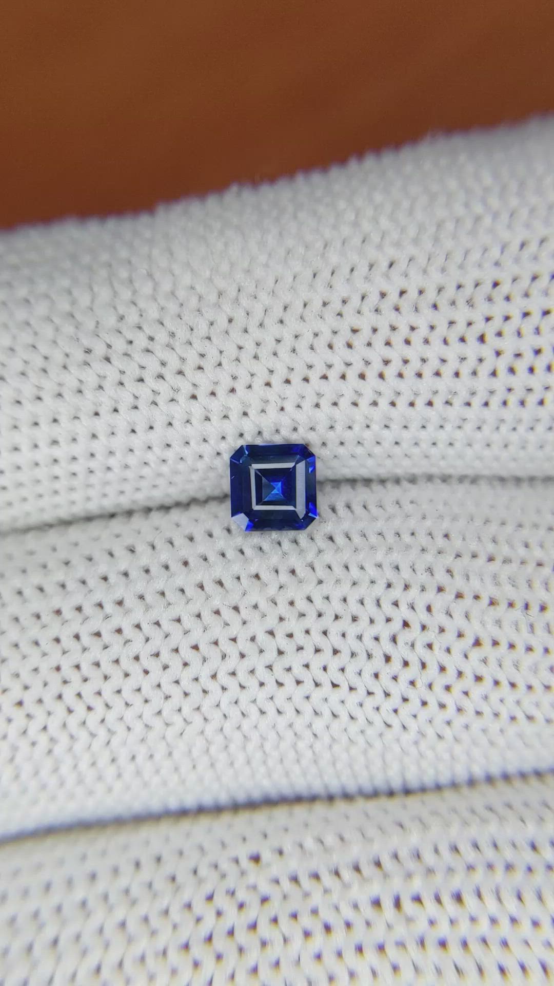 0.53 Ct. Blue Sapphire from Ceylon (Sri Lanka) Size Video