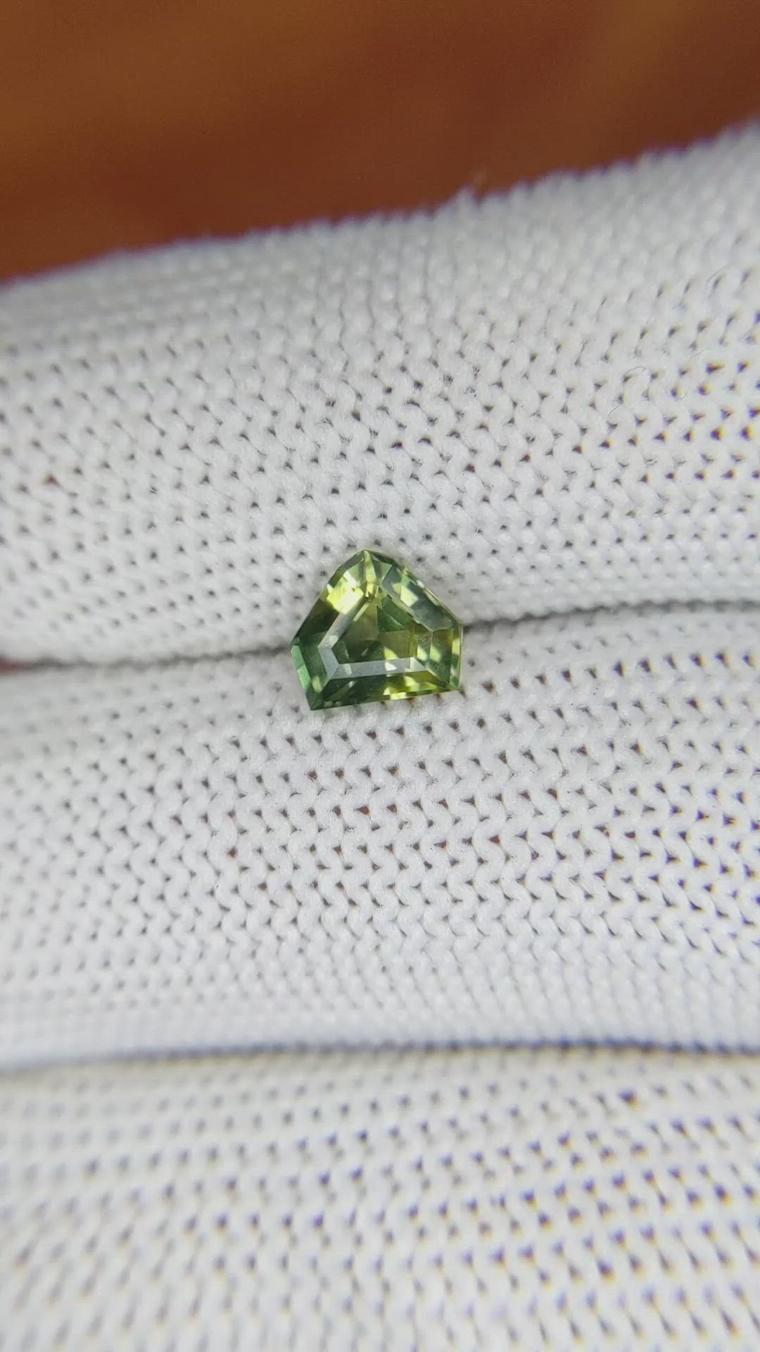 1.06 Ct. Green Sapphire from Madagascar Size Video