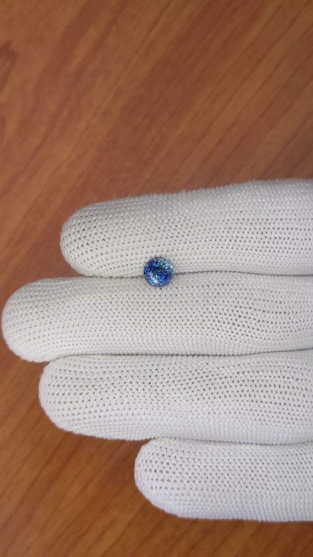 1.10 Ct. Greenish Blue Sapphire from Madagascar Size Video