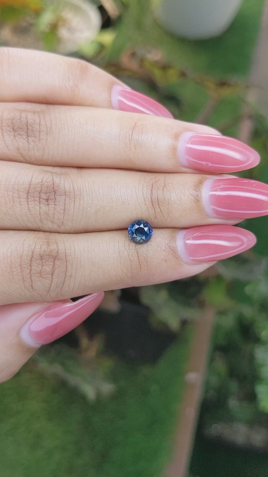 1.10 Ct. Greenish Blue Sapphire from Madagascar Size Video
