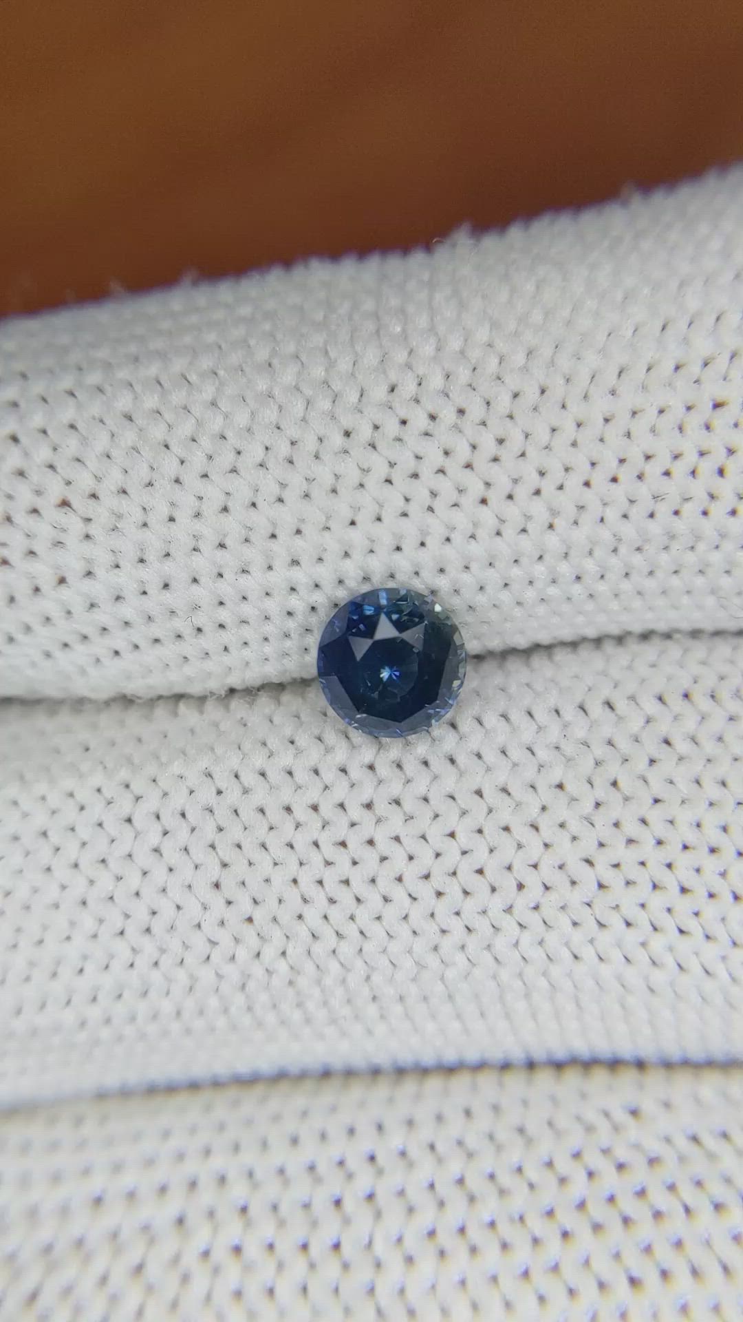 1.10 Ct. Greenish Blue Sapphire from Madagascar Size Video