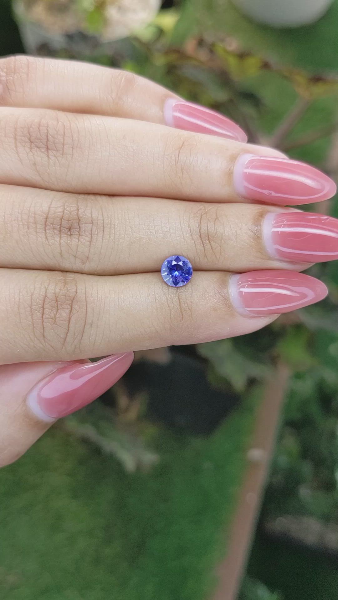 0.88 Ct. Blue Sapphire from Ceylon (Sri Lanka) Size Video