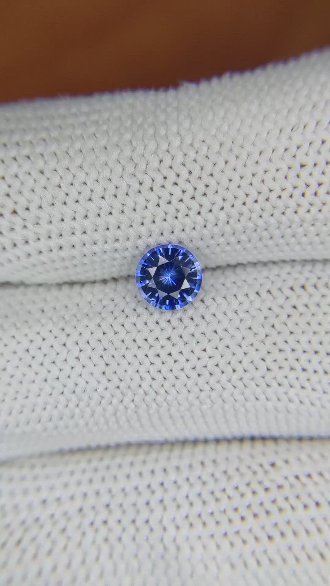 0.88 Ct. Blue Sapphire from Ceylon (Sri Lanka) Size Video