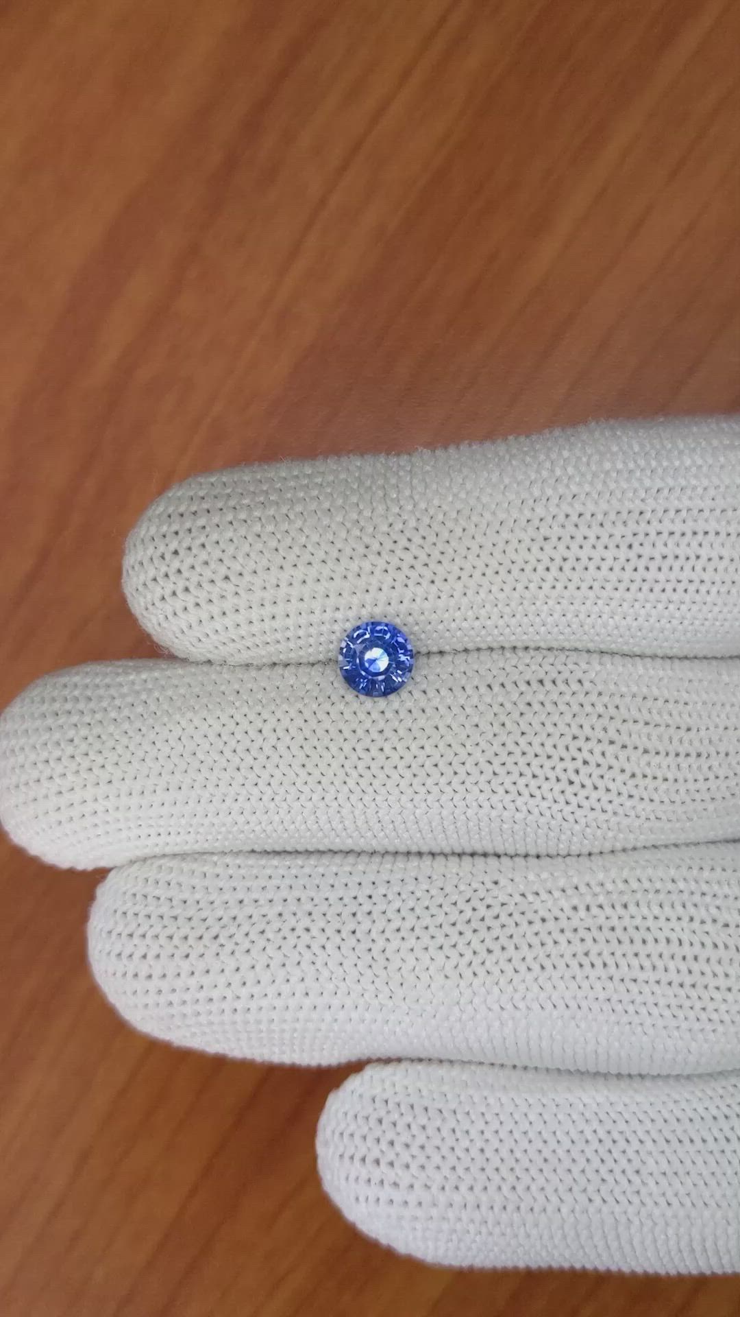 0.88 Ct. Blue Sapphire from Ceylon (Sri Lanka) Size Video