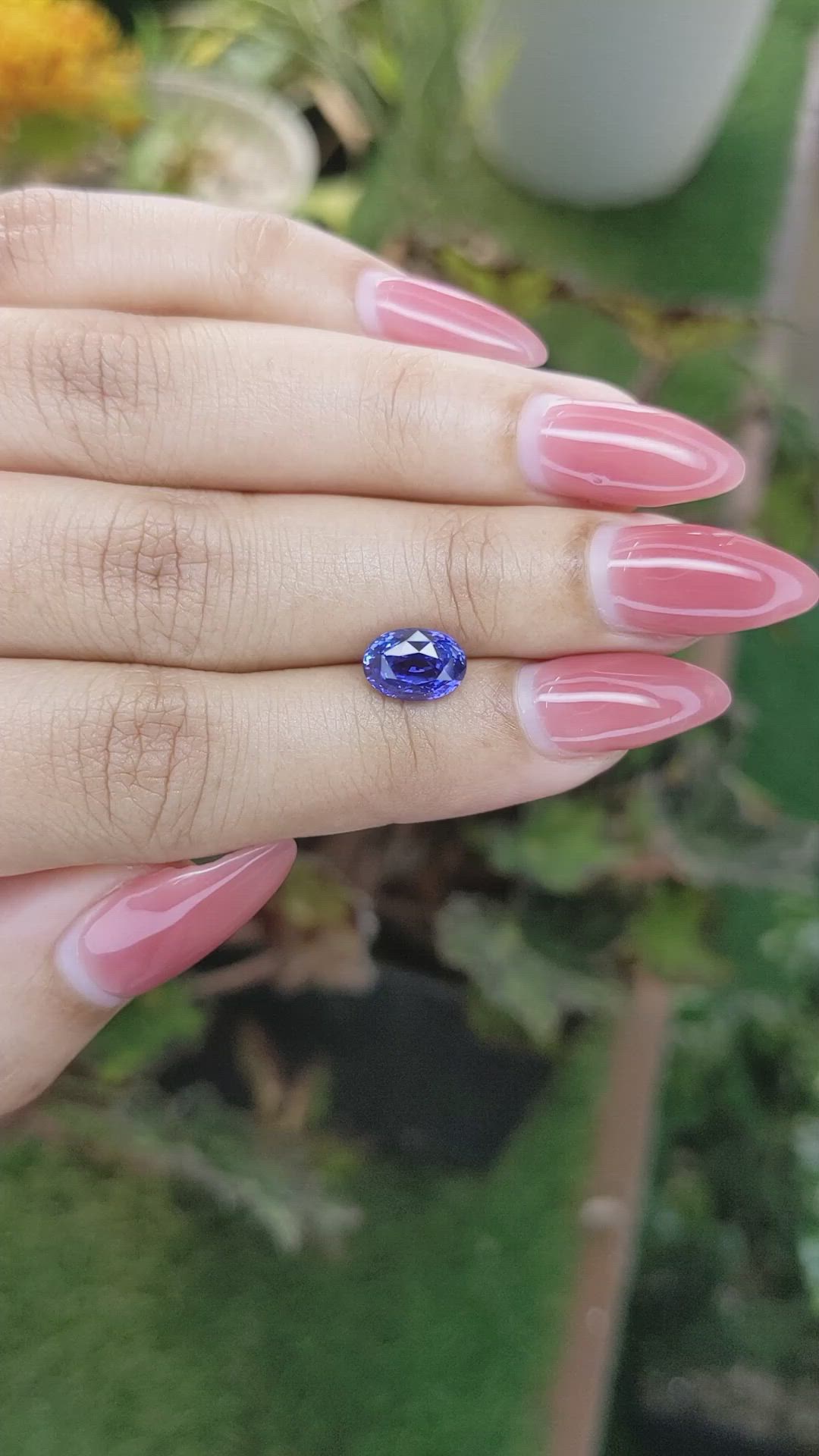 2.31 Ct. Blue Sapphire from Ceylon (Sri Lanka) Size Video